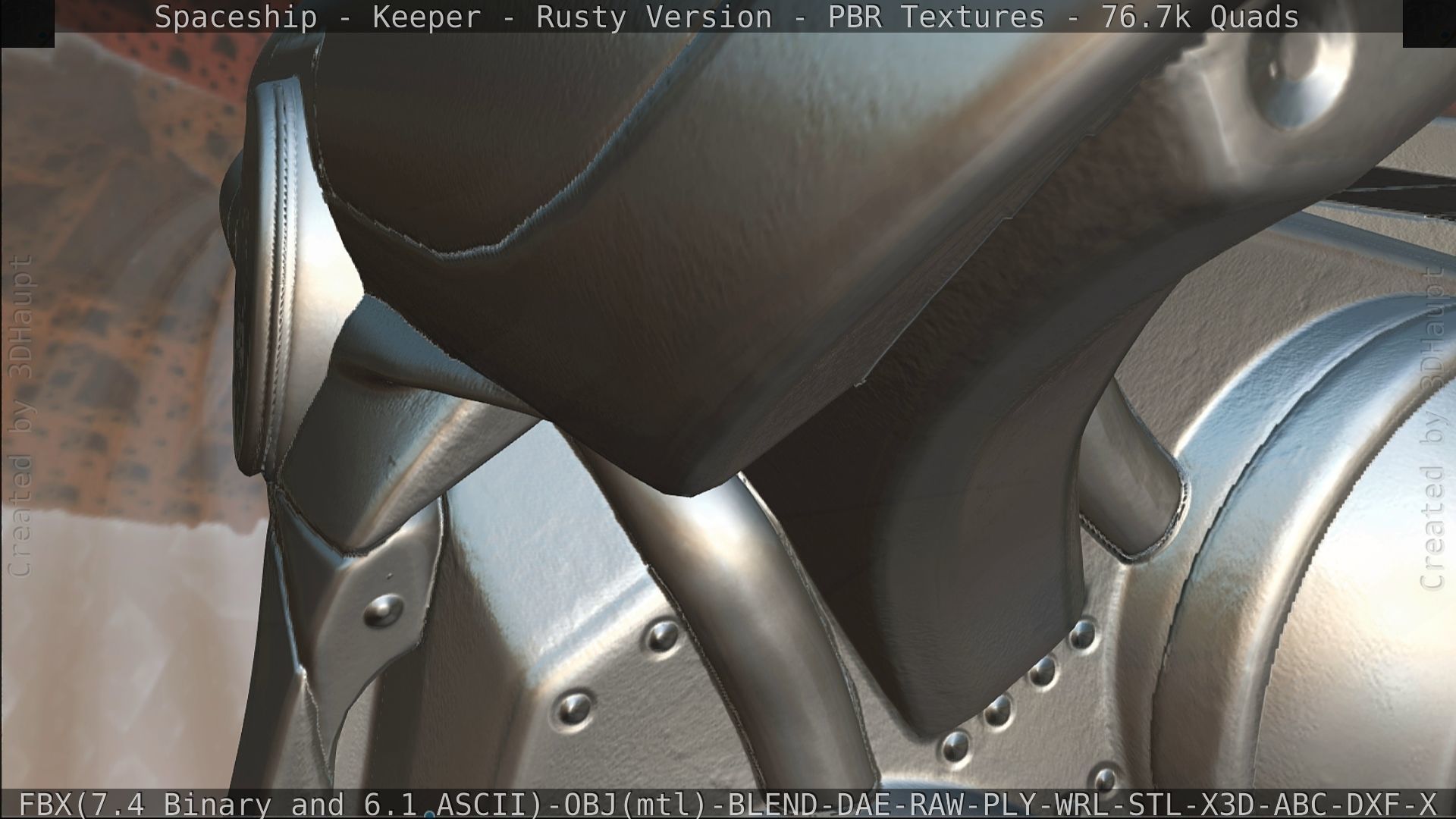 Spaceship - Keeper - Rusty Version 3D model_443