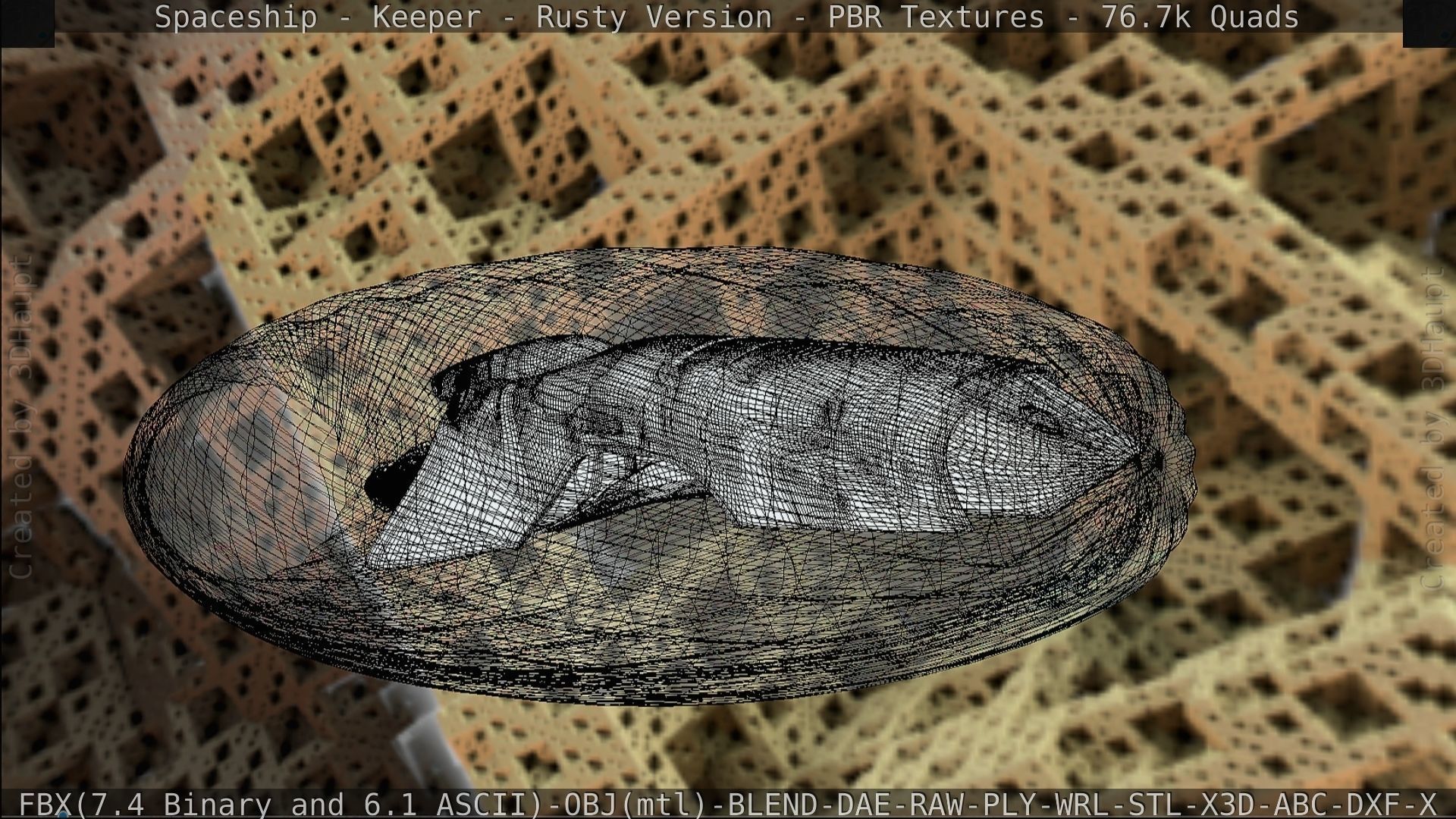 Spaceship - Keeper - Rusty Version 3D model_252