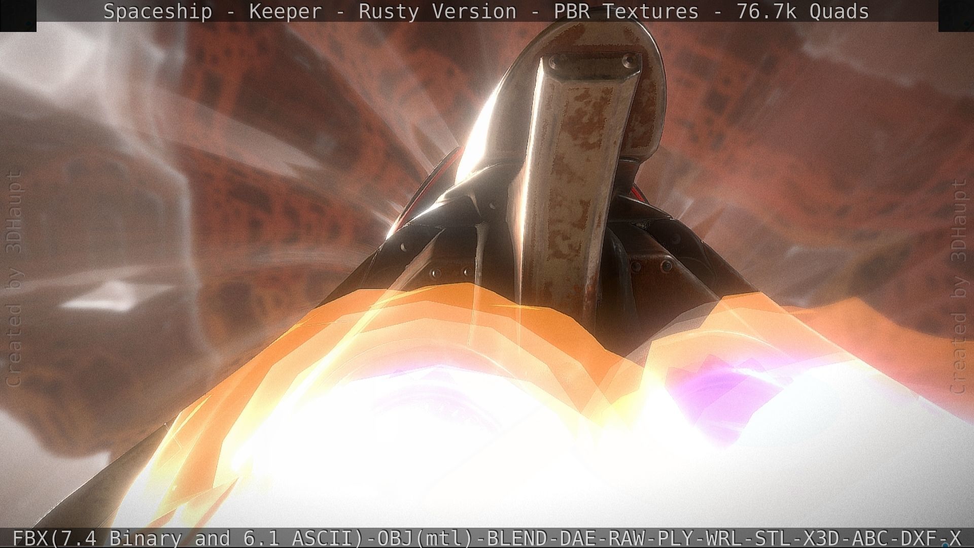 Spaceship - Keeper - Rusty Version 3D model_31