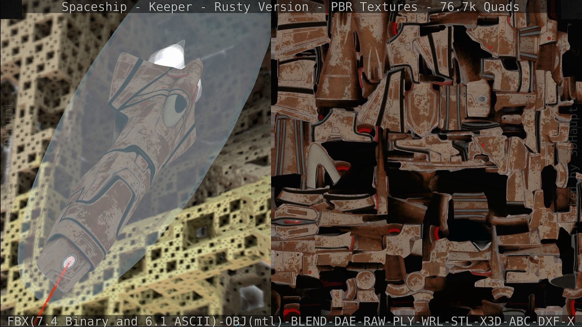 Spaceship - Keeper - Rusty Version 3D model_295