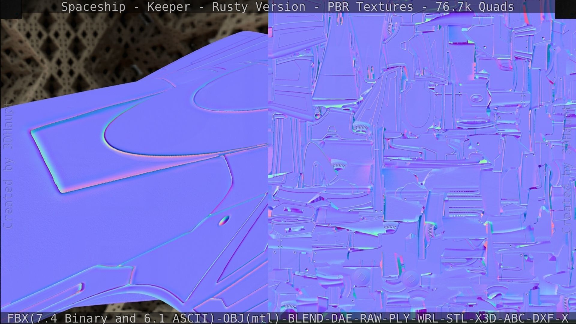 Spaceship - Keeper - Rusty Version 3D model_385