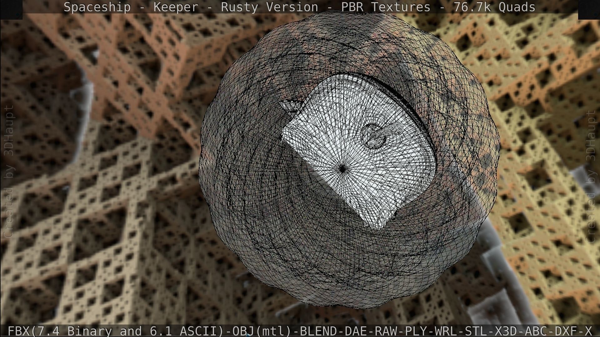 Spaceship - Keeper - Rusty Version 3D model_224