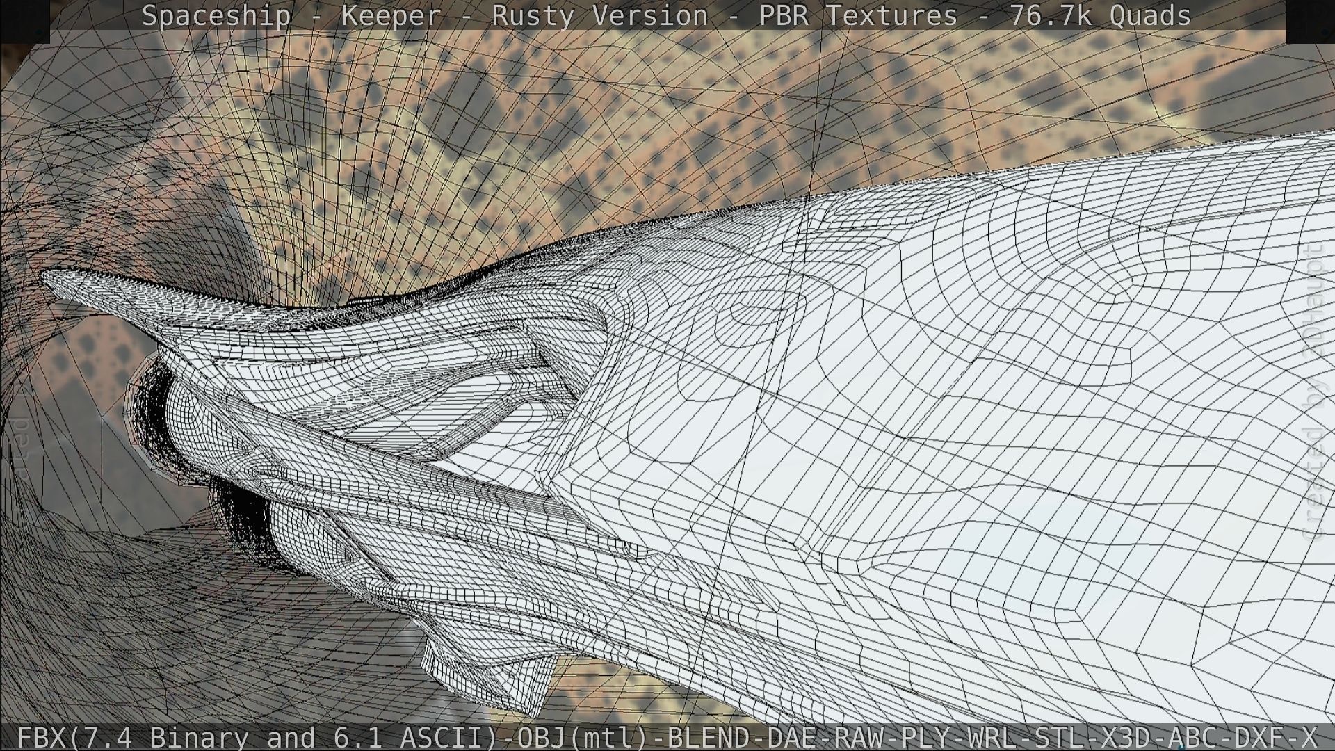 Spaceship - Keeper - Rusty Version 3D model_241