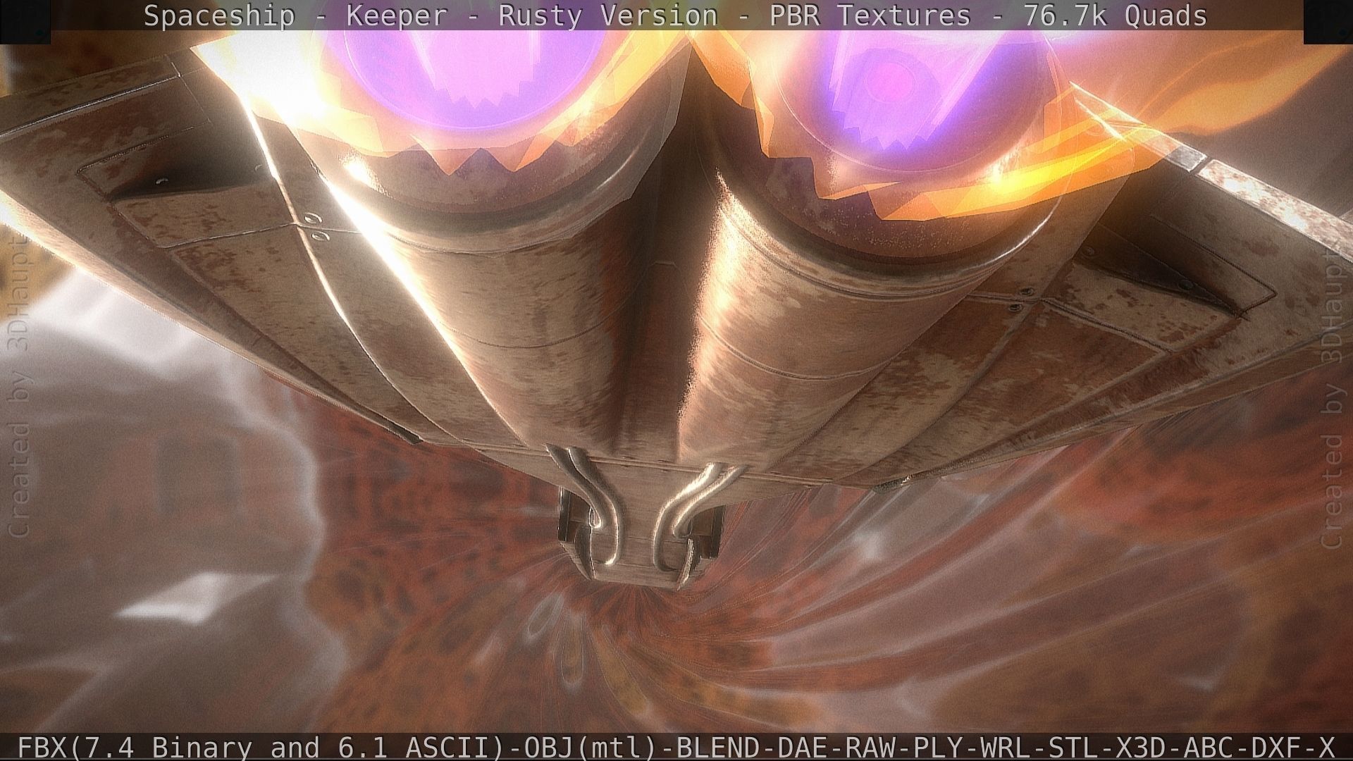 Spaceship - Keeper - Rusty Version 3D model_33