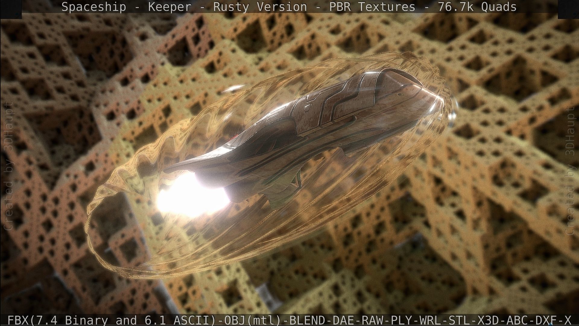 Spaceship - Keeper - Rusty Version 3D model_466