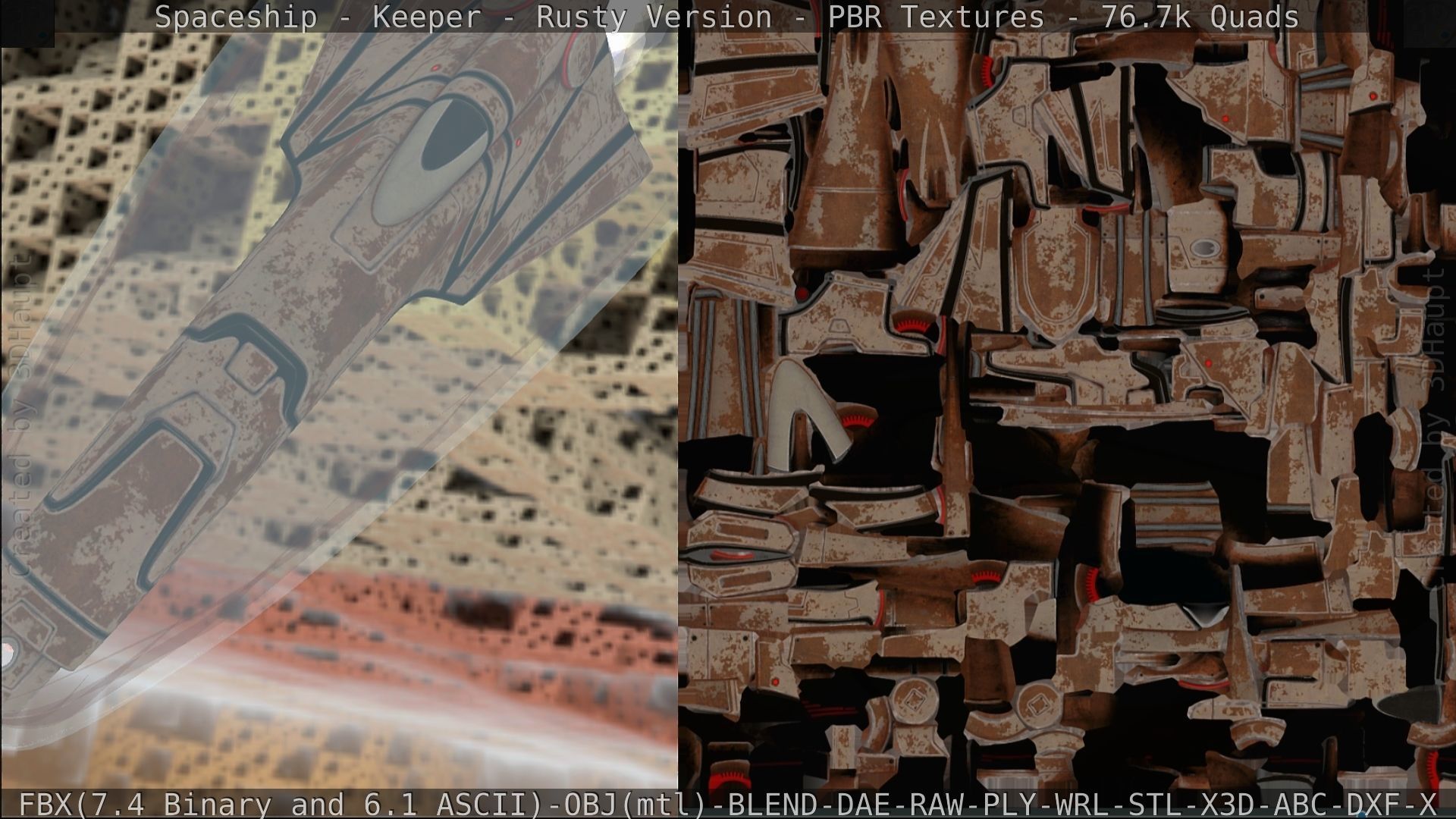 Spaceship - Keeper - Rusty Version 3D model_274