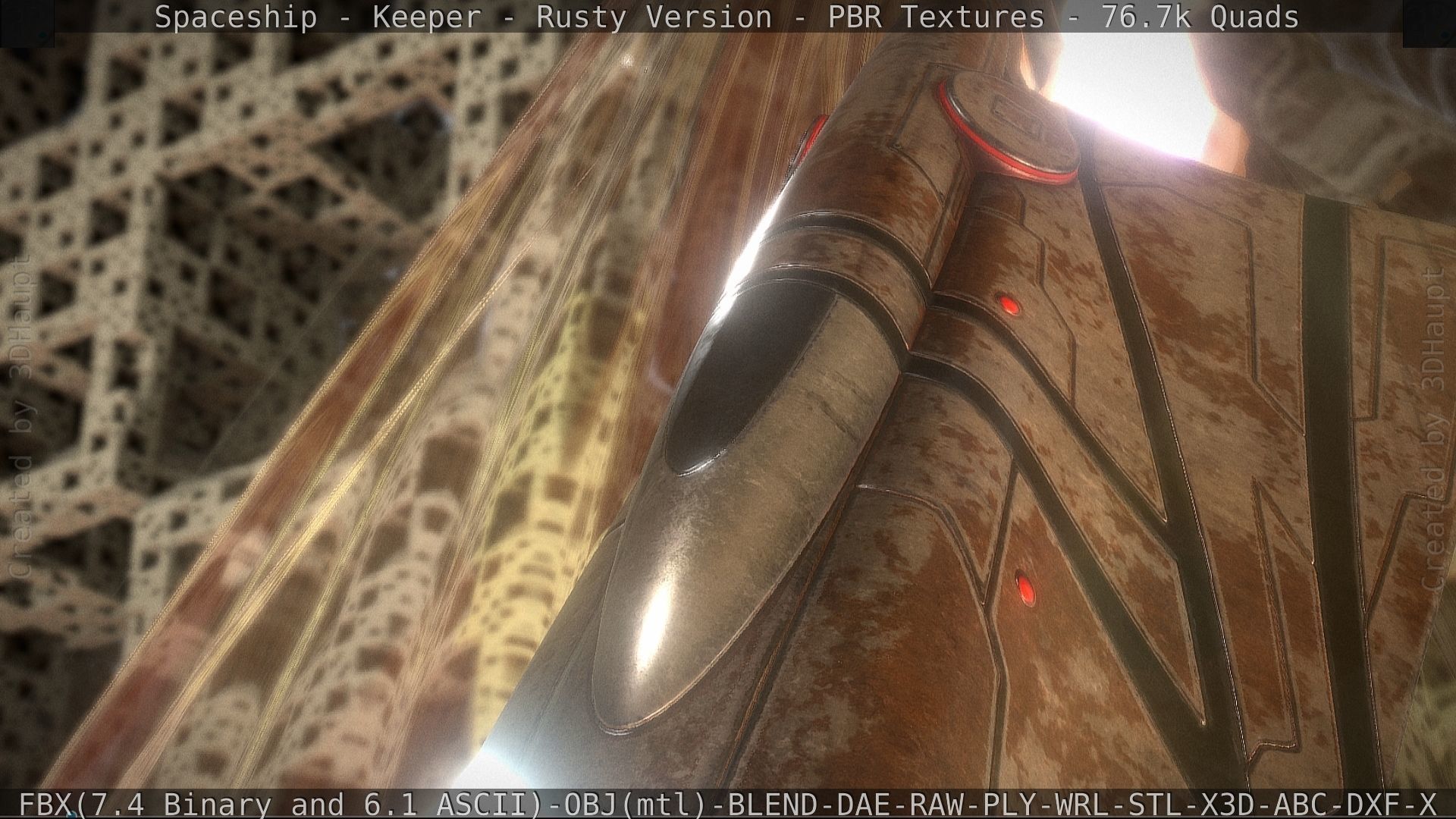 Spaceship - Keeper - Rusty Version 3D model_123