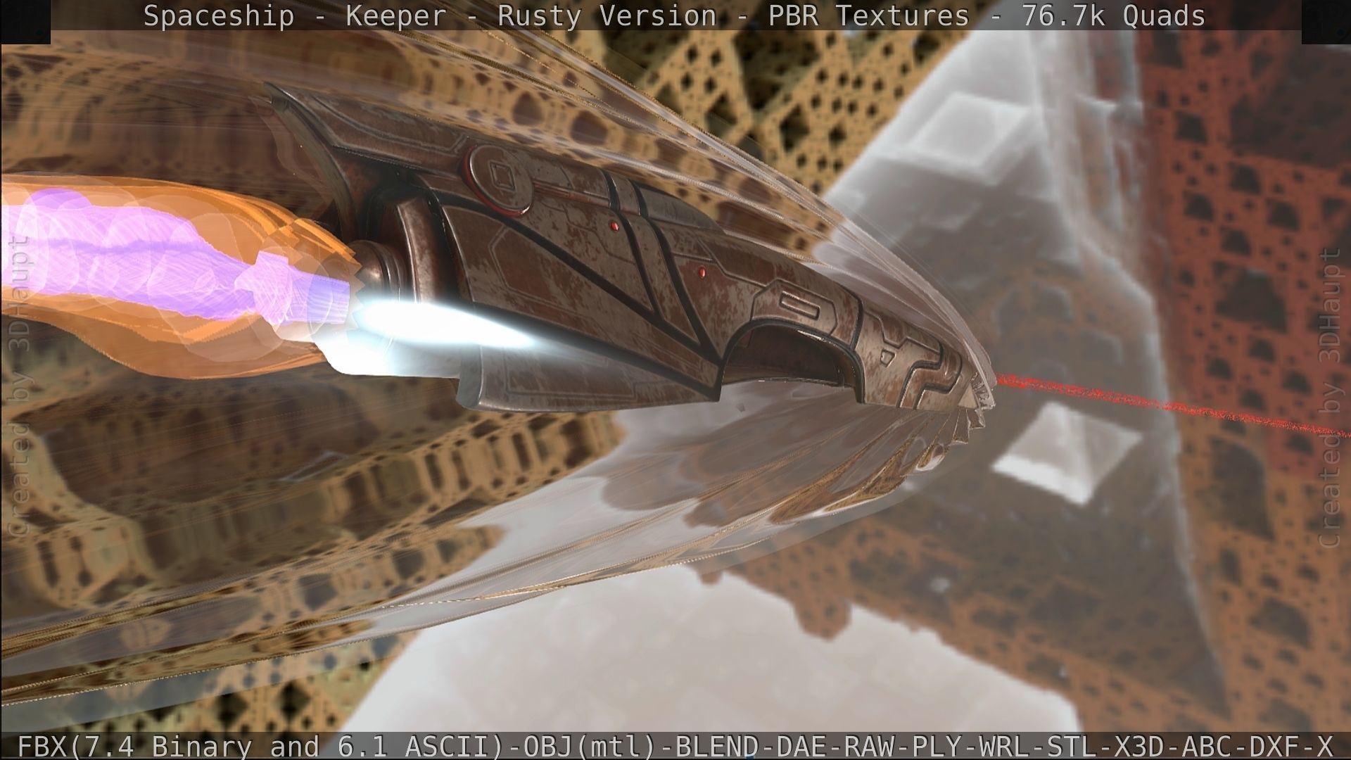 Spaceship - Keeper - Rusty Version 3D model_495