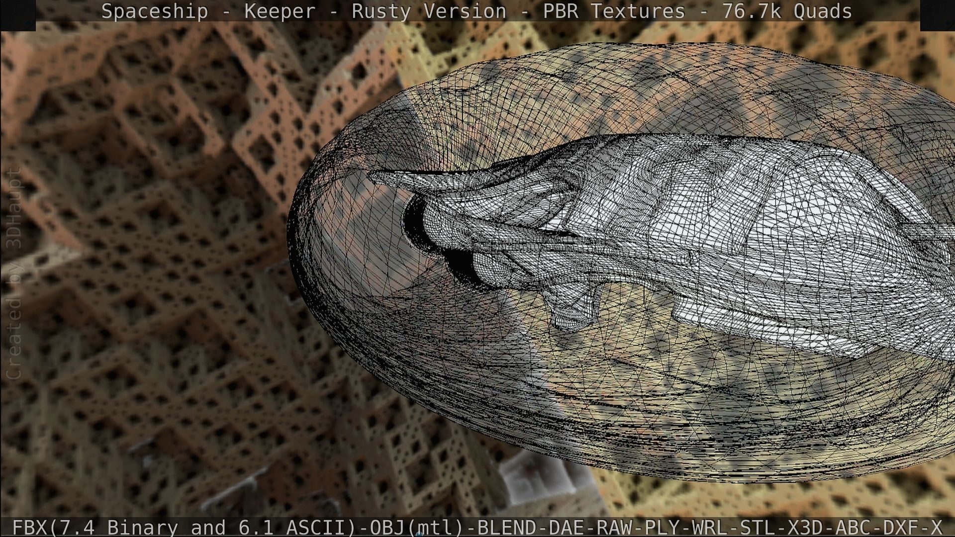 Spaceship - Keeper - Rusty Version 3D model_223