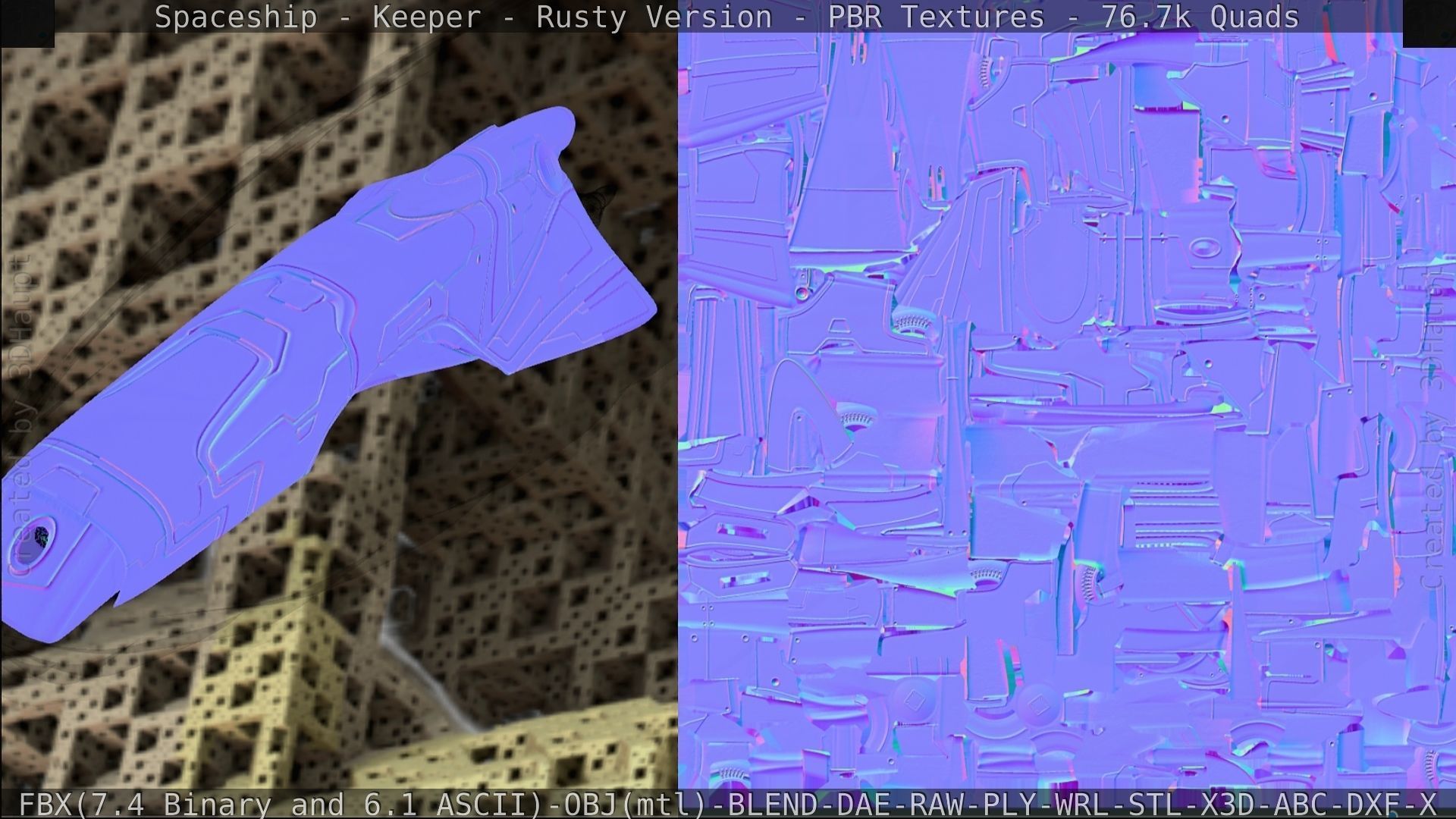 Spaceship - Keeper - Rusty Version 3D model_403