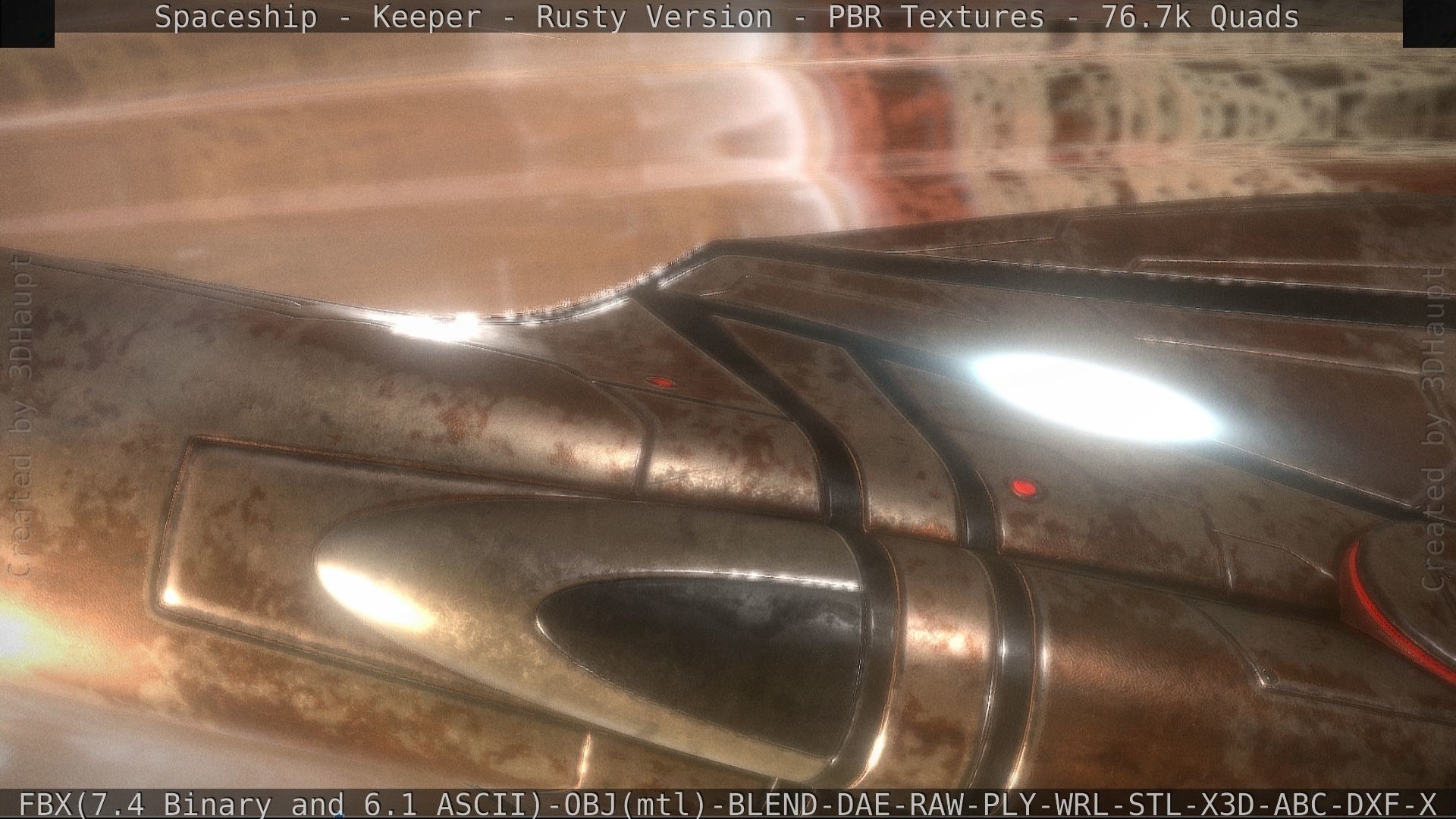 Spaceship - Keeper - Rusty Version 3D model_130