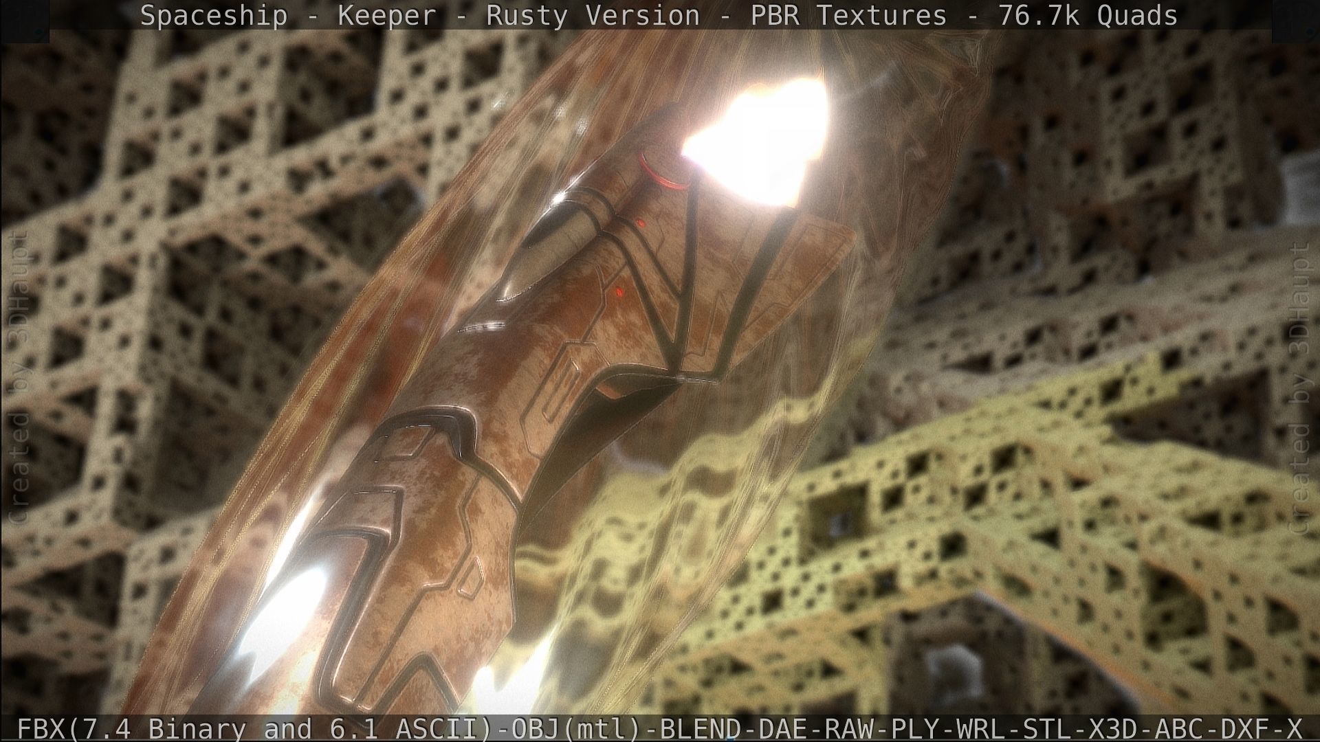 Spaceship - Keeper - Rusty Version 3D model_538