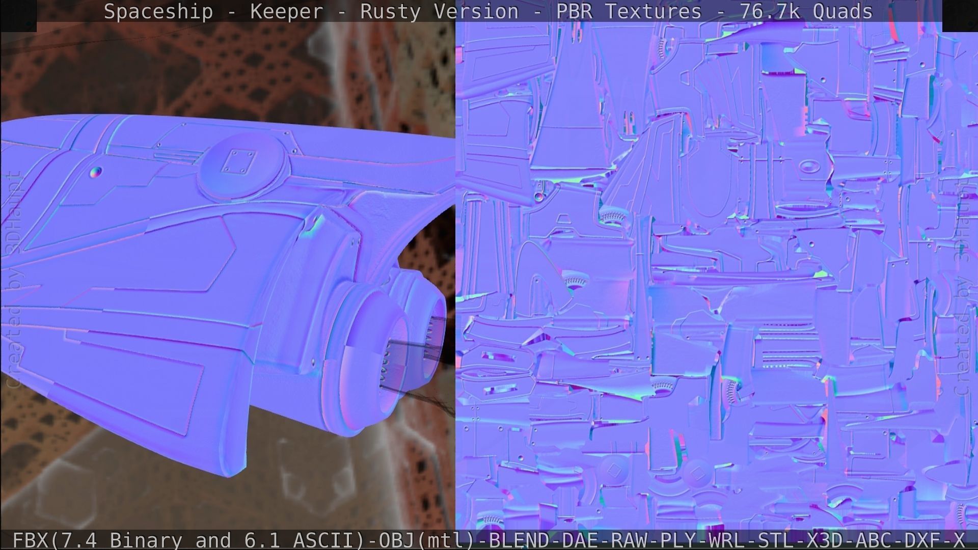 Spaceship - Keeper - Rusty Version 3D model_389