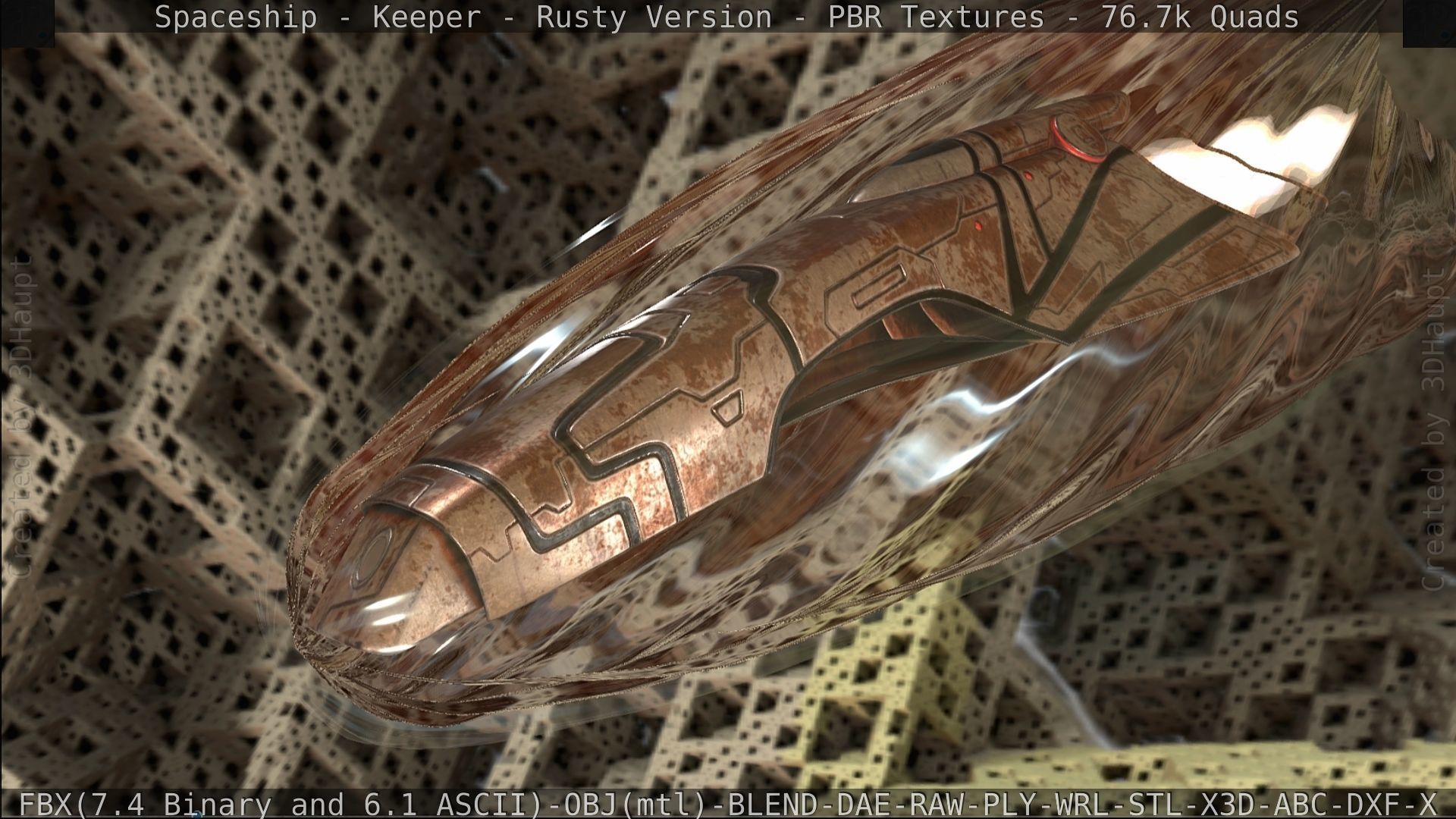 Spaceship - Keeper - Rusty Version 3D model_480