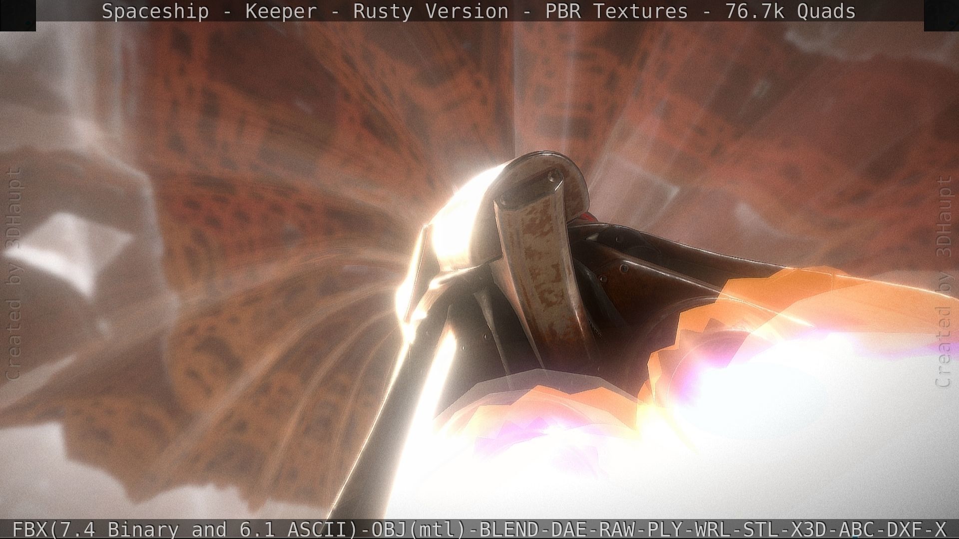 Spaceship - Keeper - Rusty Version 3D model_28