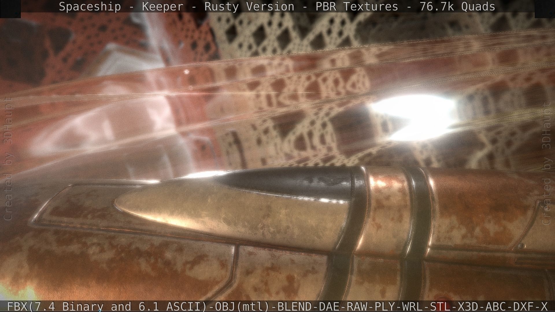 Spaceship - Keeper - Rusty Version 3D model_126