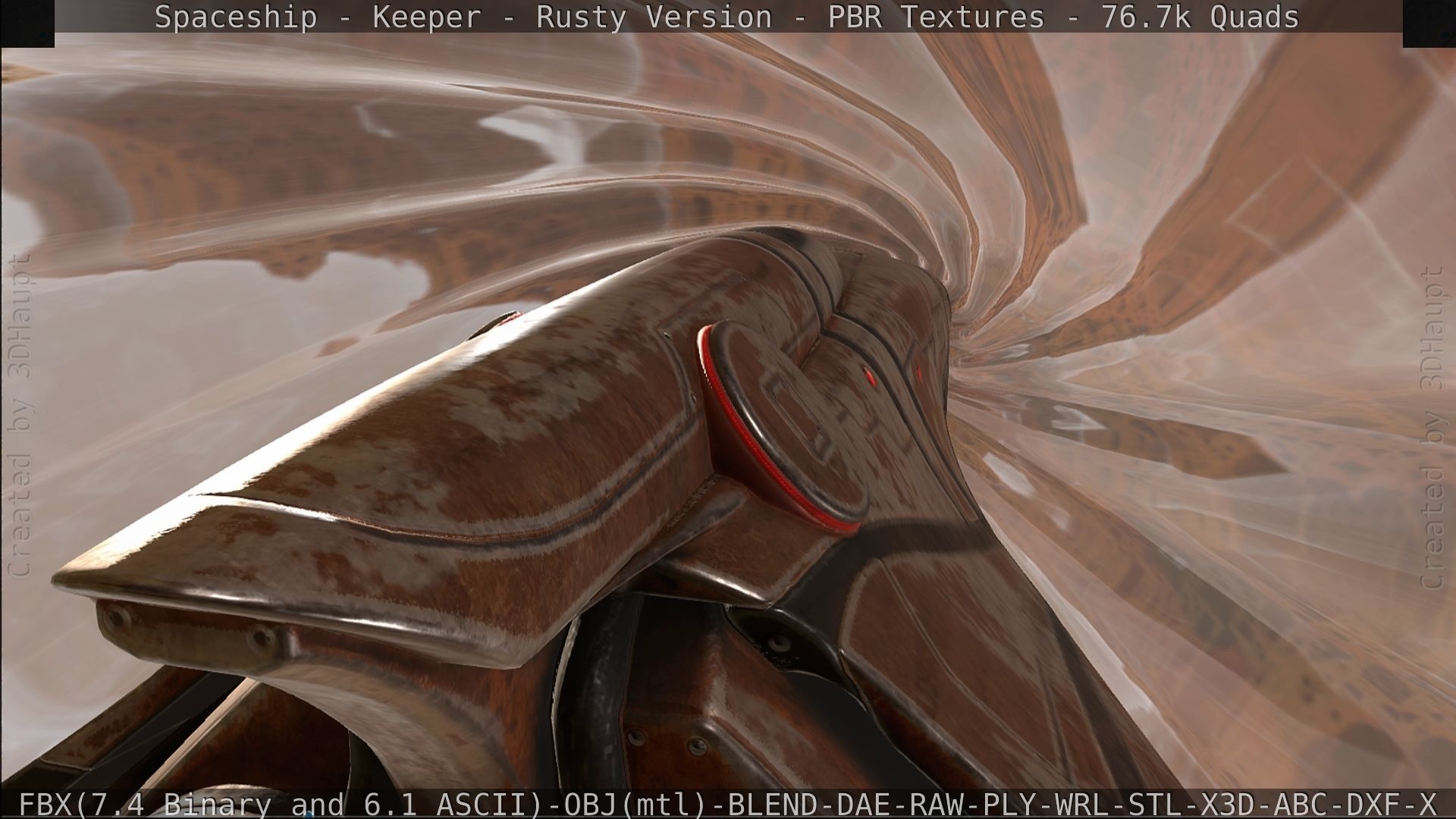 Spaceship - Keeper - Rusty Version 3D model_525