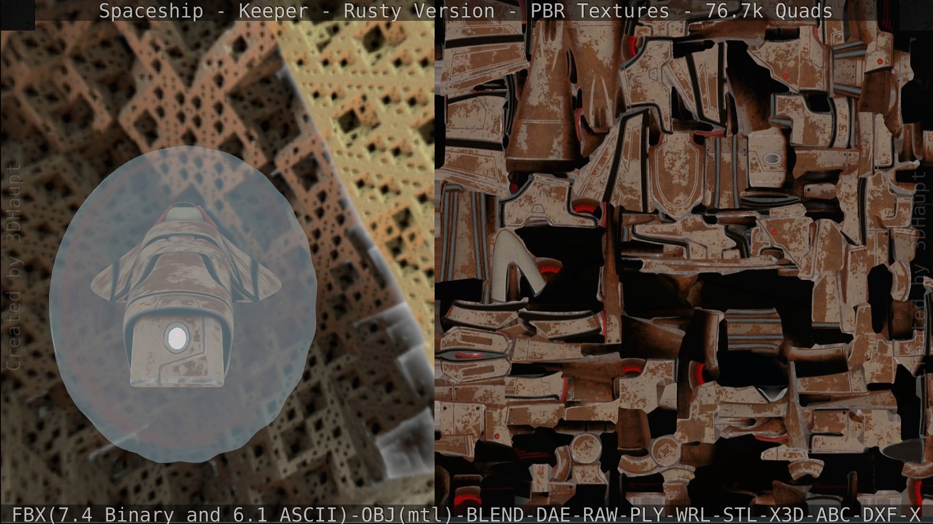 Spaceship - Keeper - Rusty Version 3D model_276