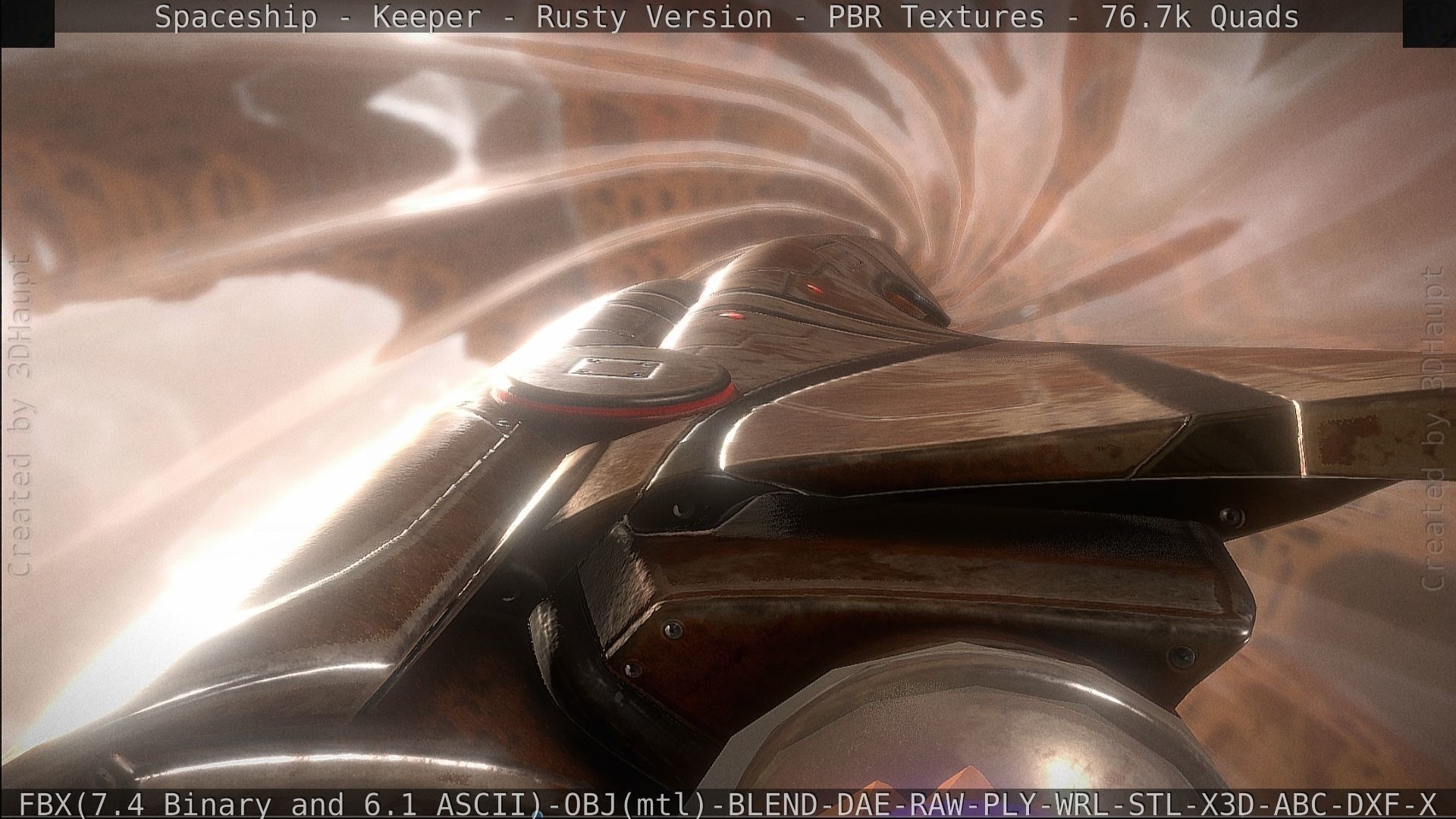 Spaceship - Keeper - Rusty Version 3D model_532