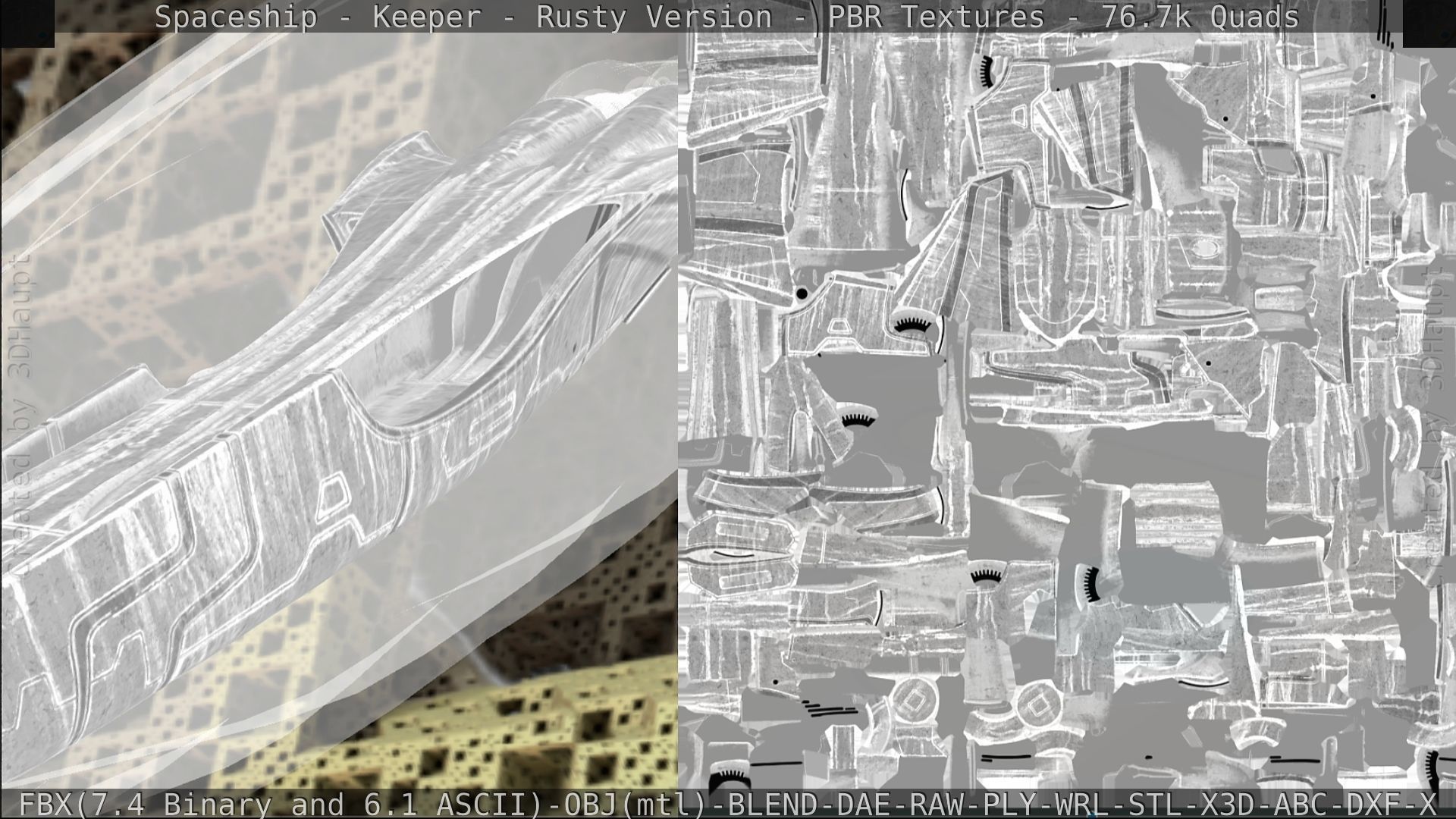 Spaceship - Keeper - Rusty Version 3D model_308