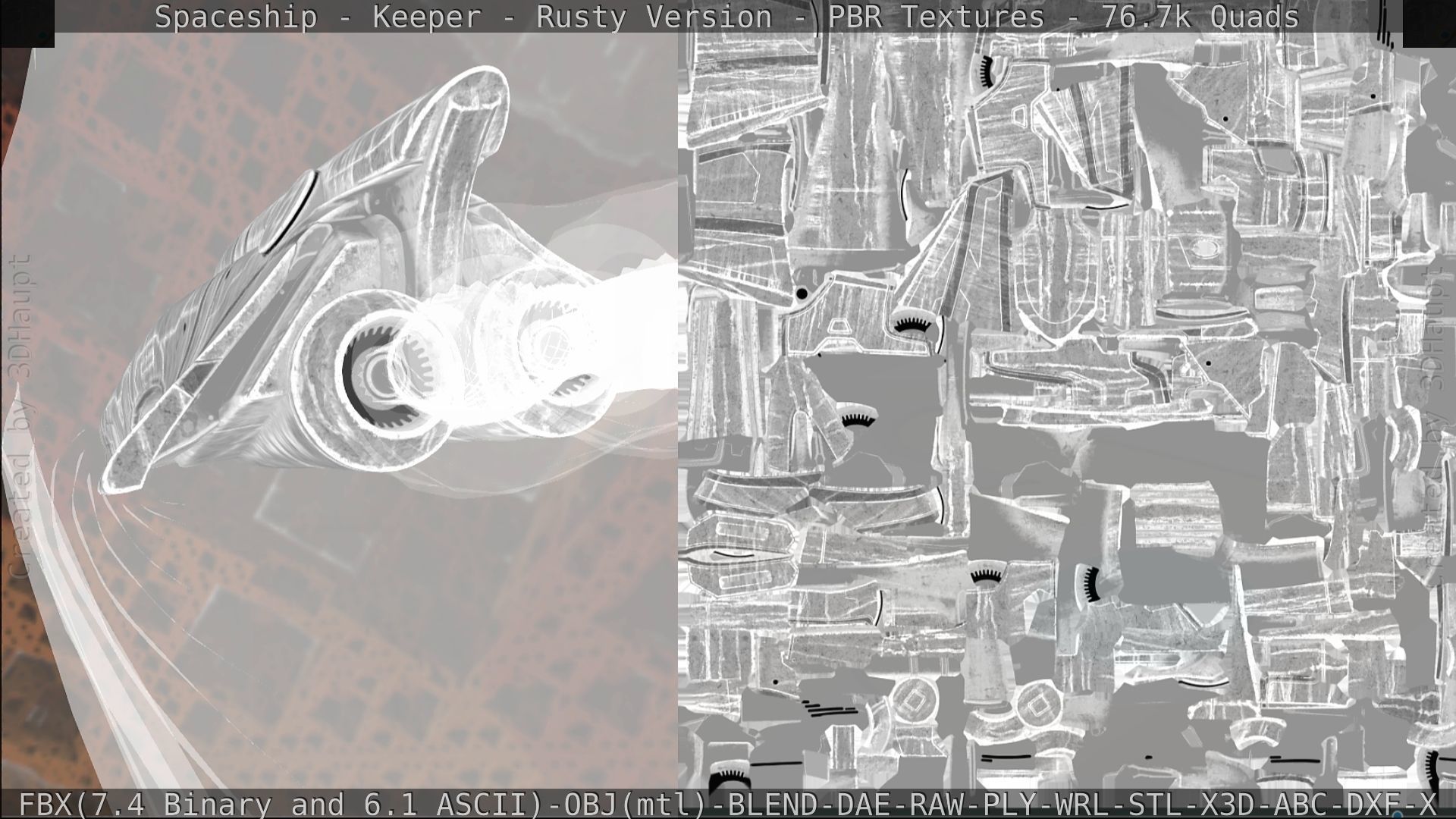 Spaceship - Keeper - Rusty Version 3D model_317