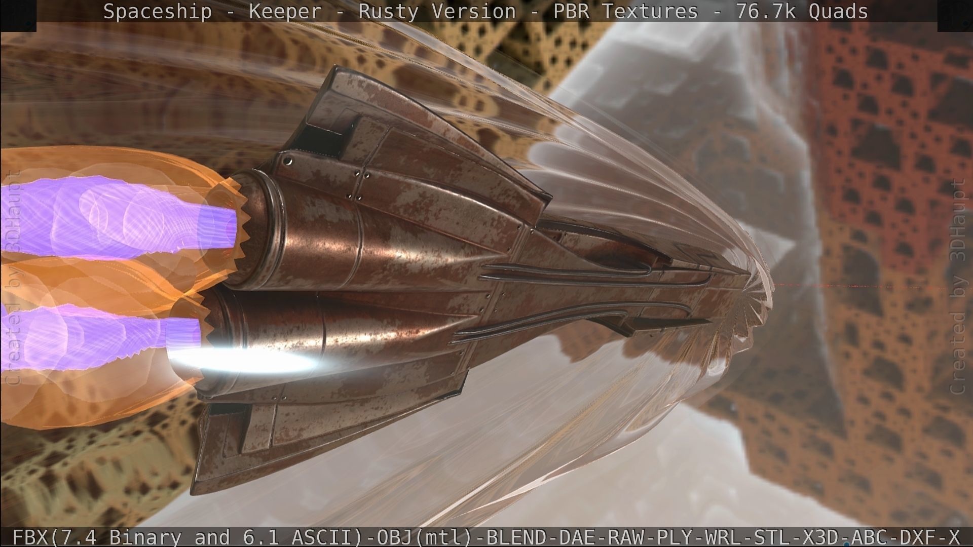 Spaceship - Keeper - Rusty Version 3D model_508