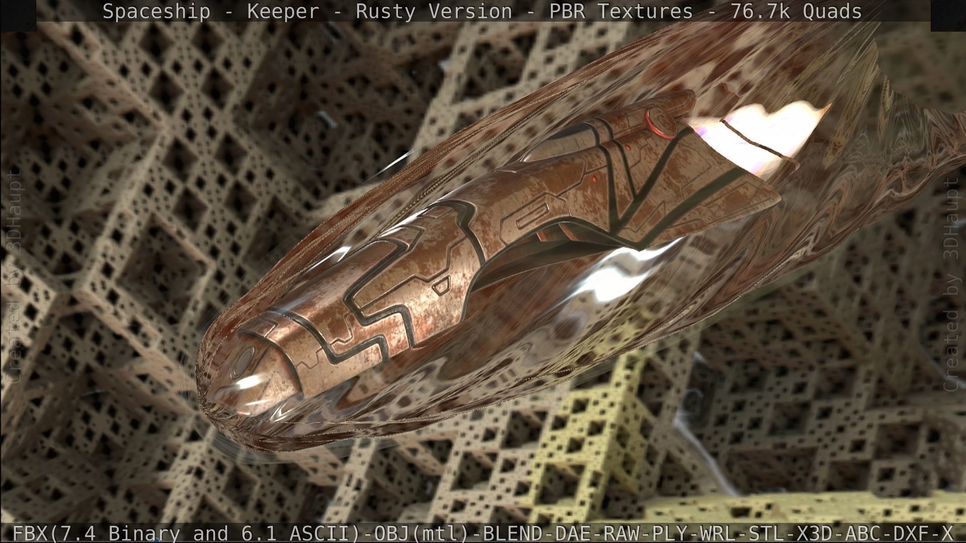 Spaceship - Keeper - Rusty Version 3D model_479