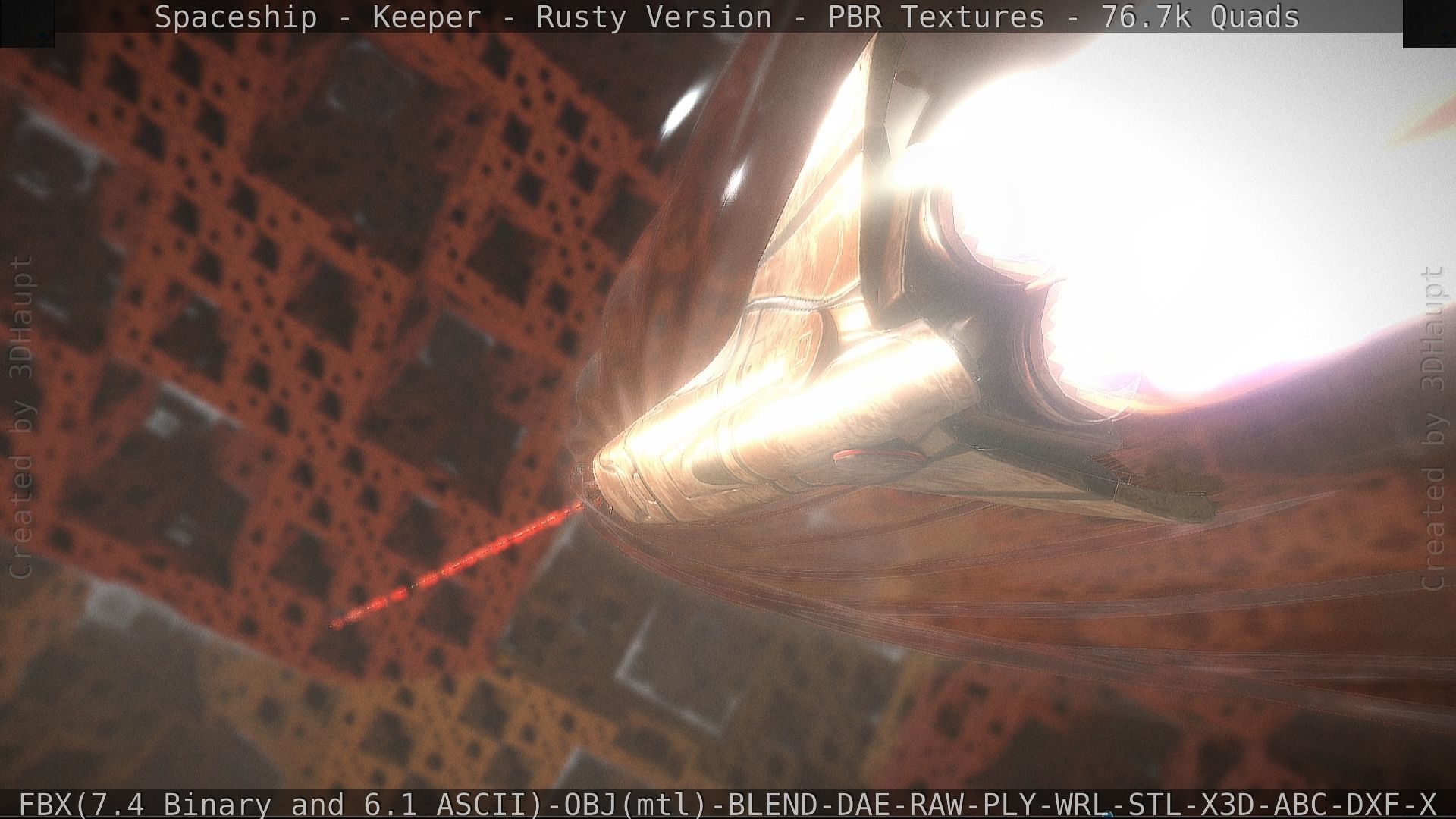 Spaceship - Keeper - Rusty Version 3D model_24