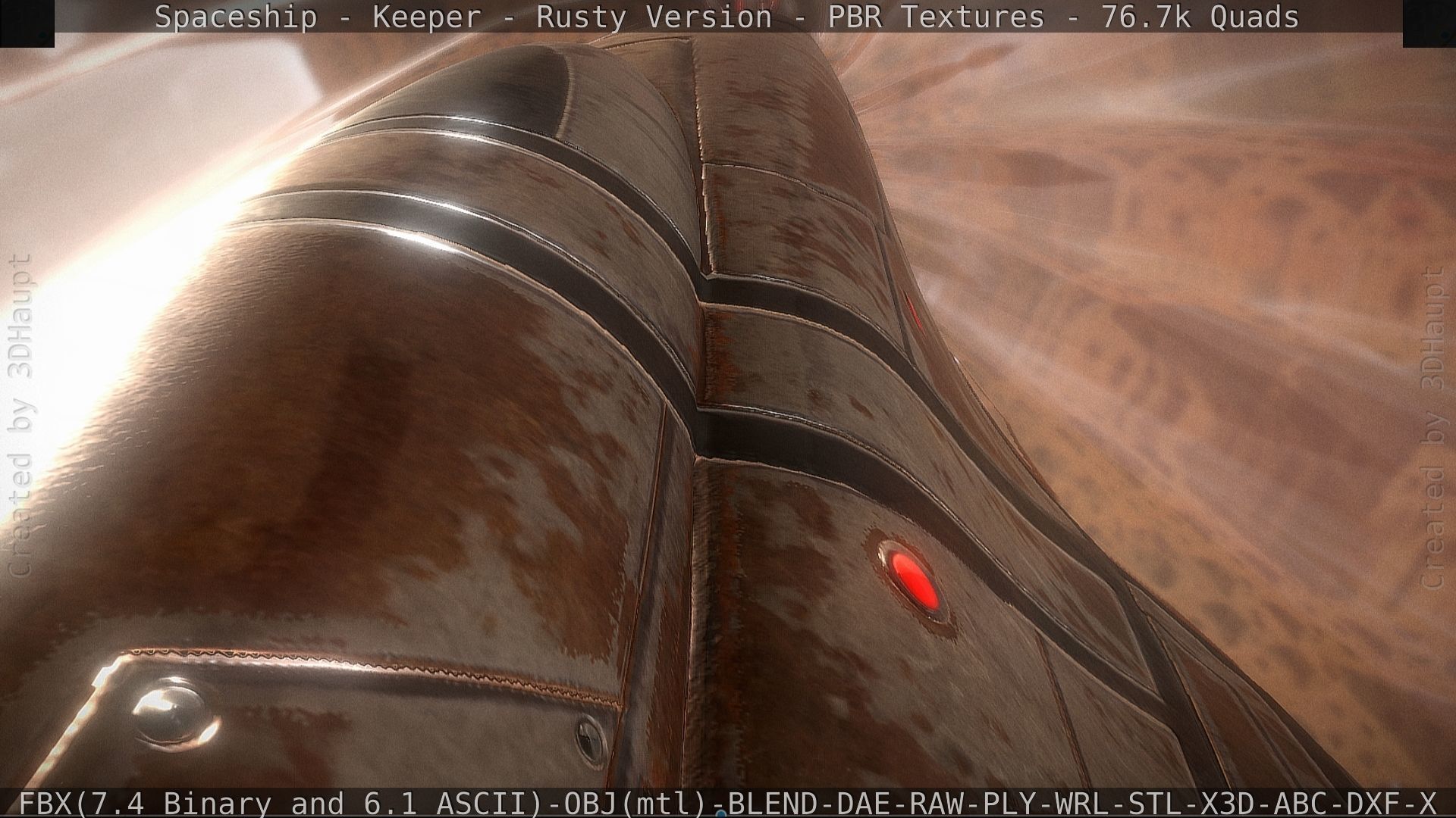 Spaceship - Keeper - Rusty Version 3D model_141