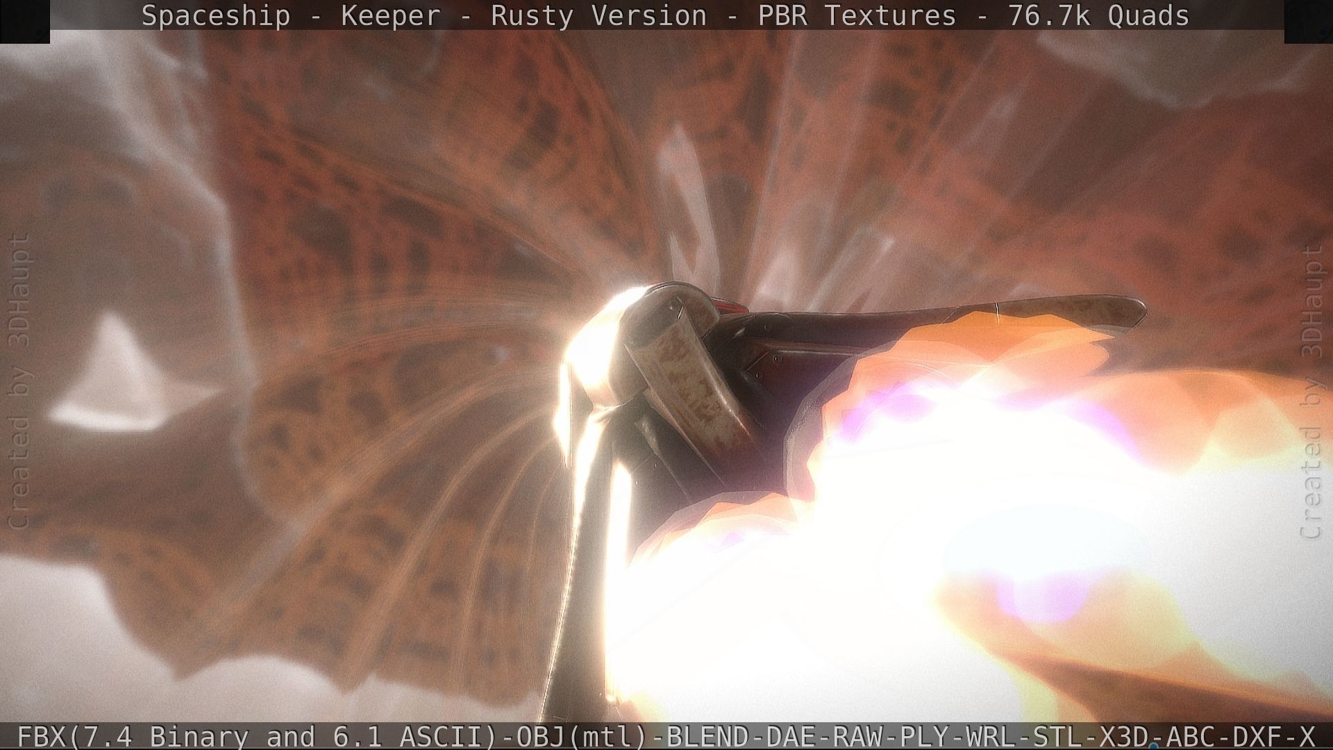 Spaceship - Keeper - Rusty Version 3D model_25