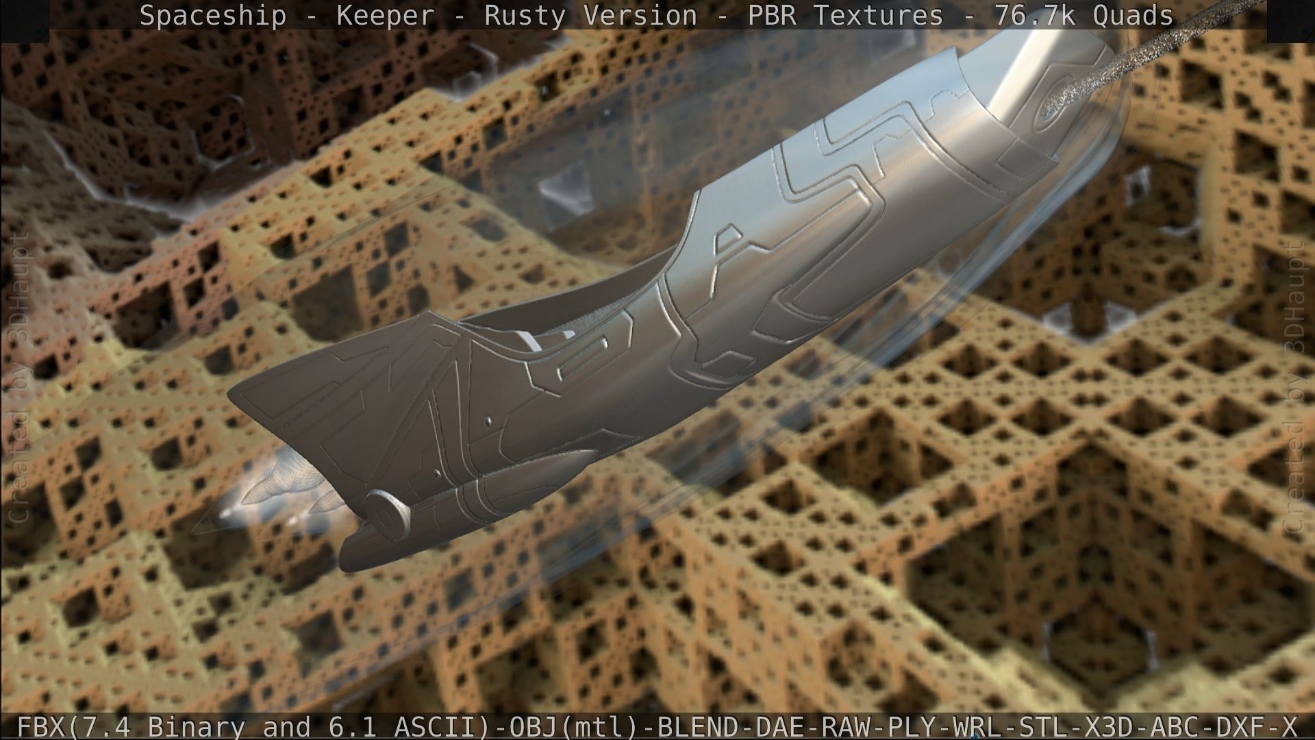 Spaceship - Keeper - Rusty Version 3D model_459