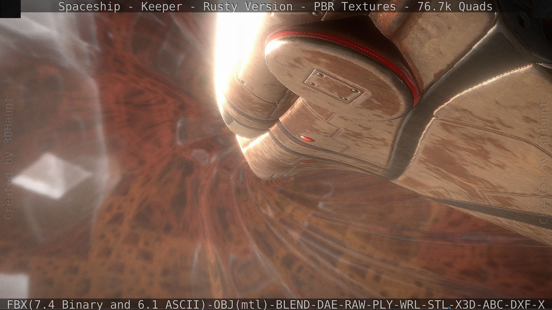 Spaceship - Keeper - Rusty Version 3D model_109