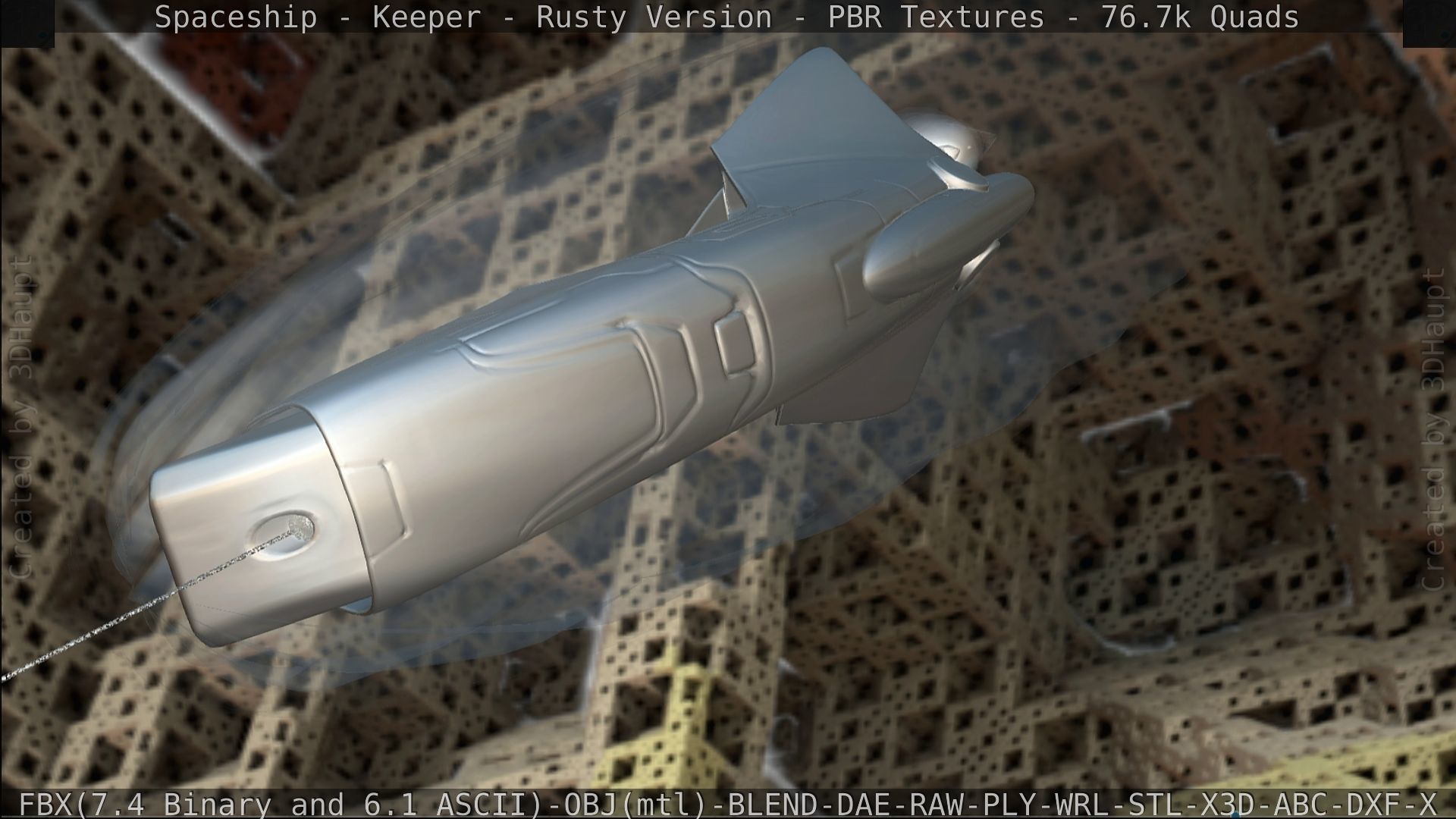 Spaceship - Keeper - Rusty Version 3D model_419