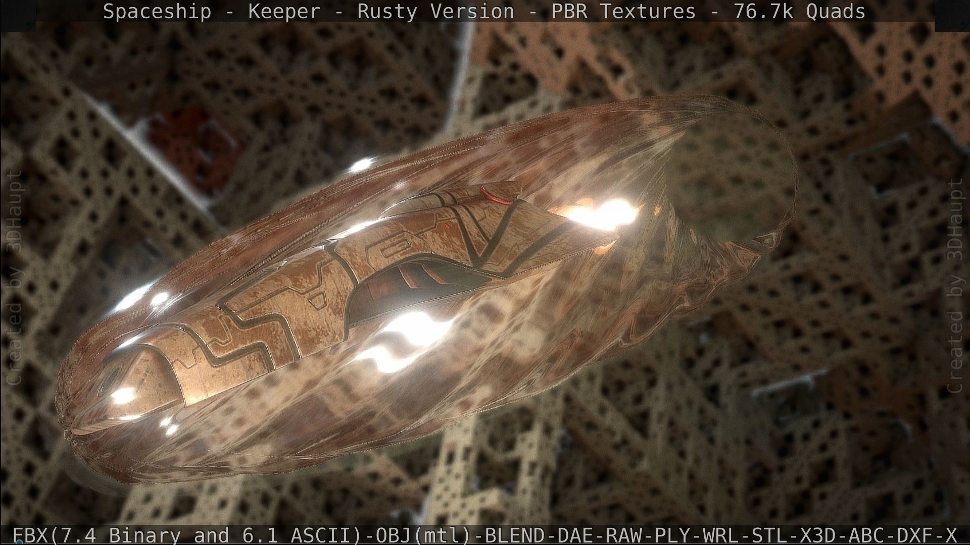 Spaceship - Keeper - Rusty Version 3D model_208