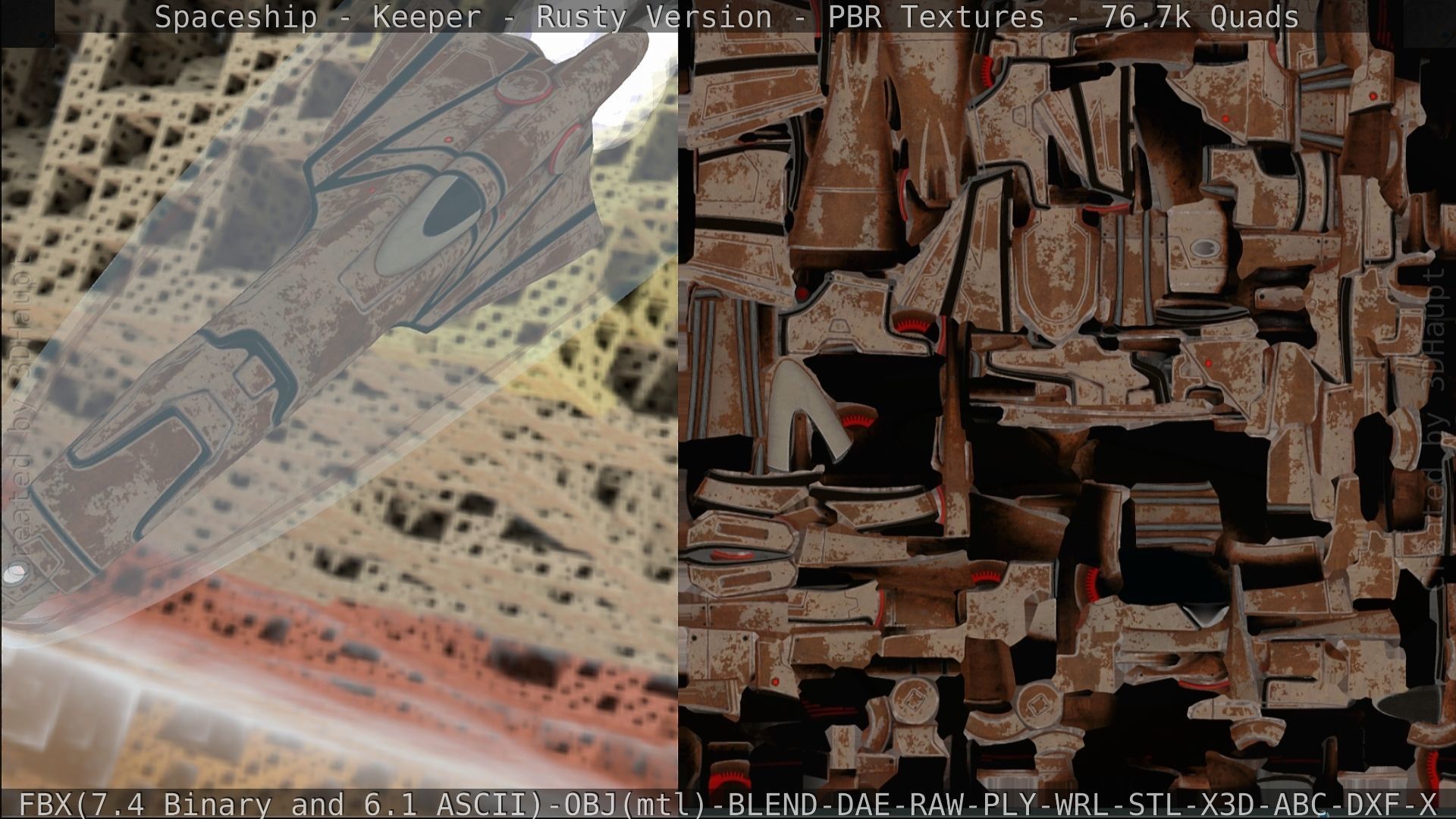 Spaceship - Keeper - Rusty Version 3D model_273