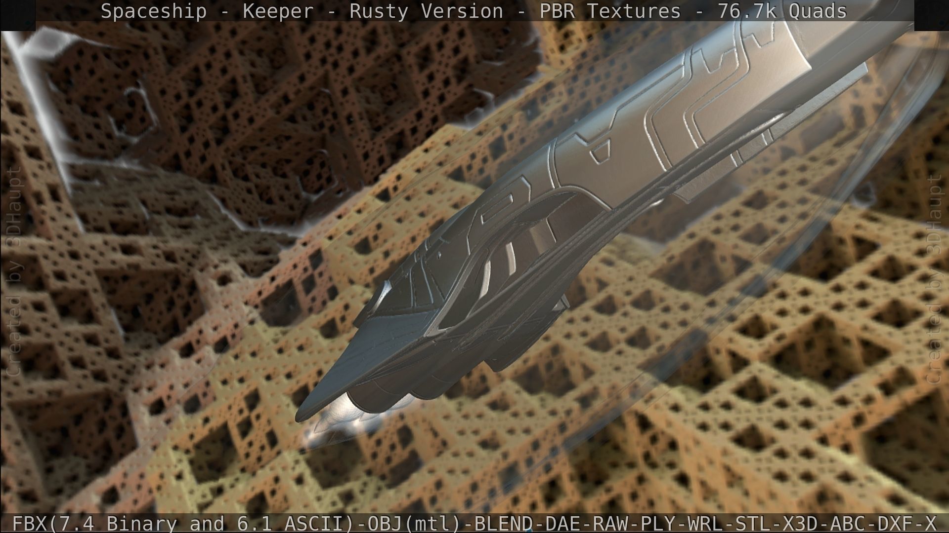 Spaceship - Keeper - Rusty Version 3D model_451