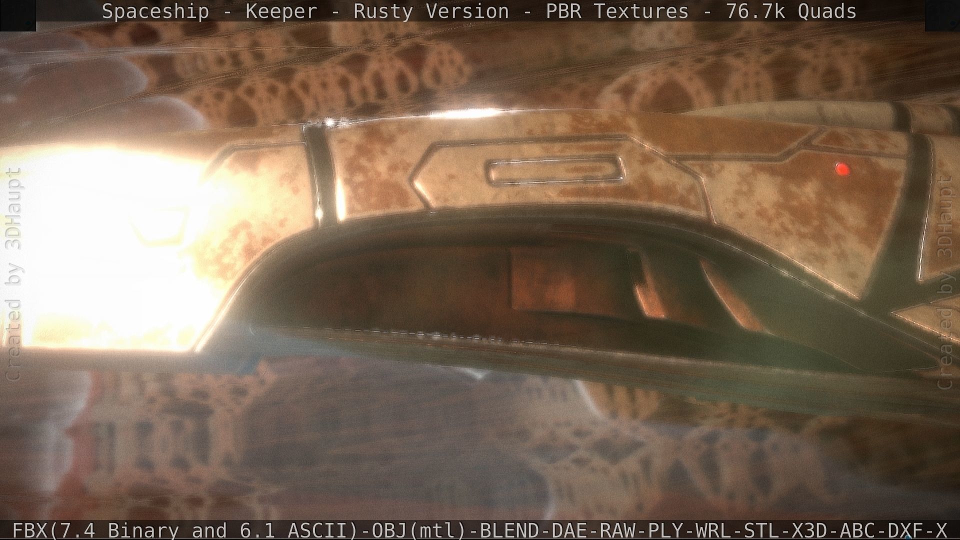 Spaceship - Keeper - Rusty Version 3D model_72