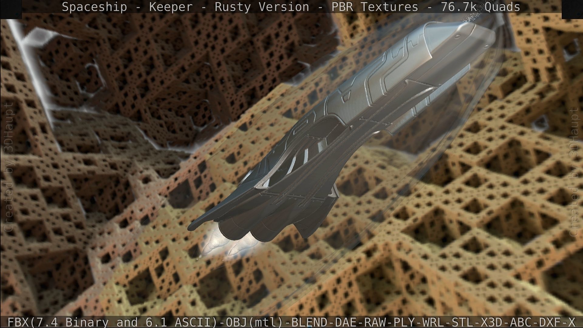 Spaceship - Keeper - Rusty Version 3D model_452