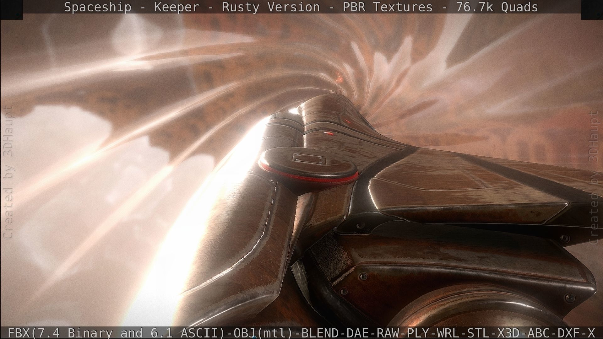 Spaceship - Keeper - Rusty Version 3D model_533