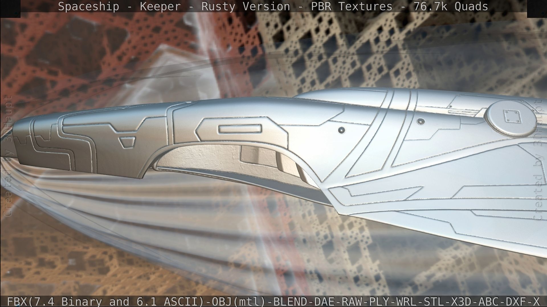 Spaceship - Keeper - Rusty Version 3D model_431