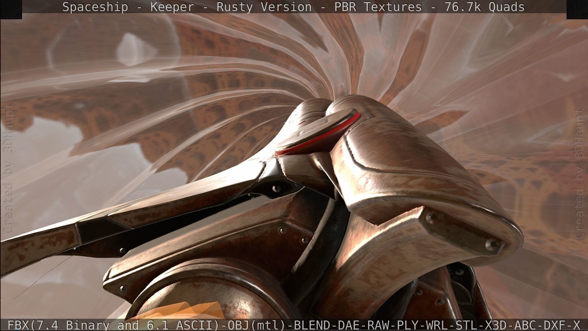 Spaceship - Keeper - Rusty Version 3D model_519