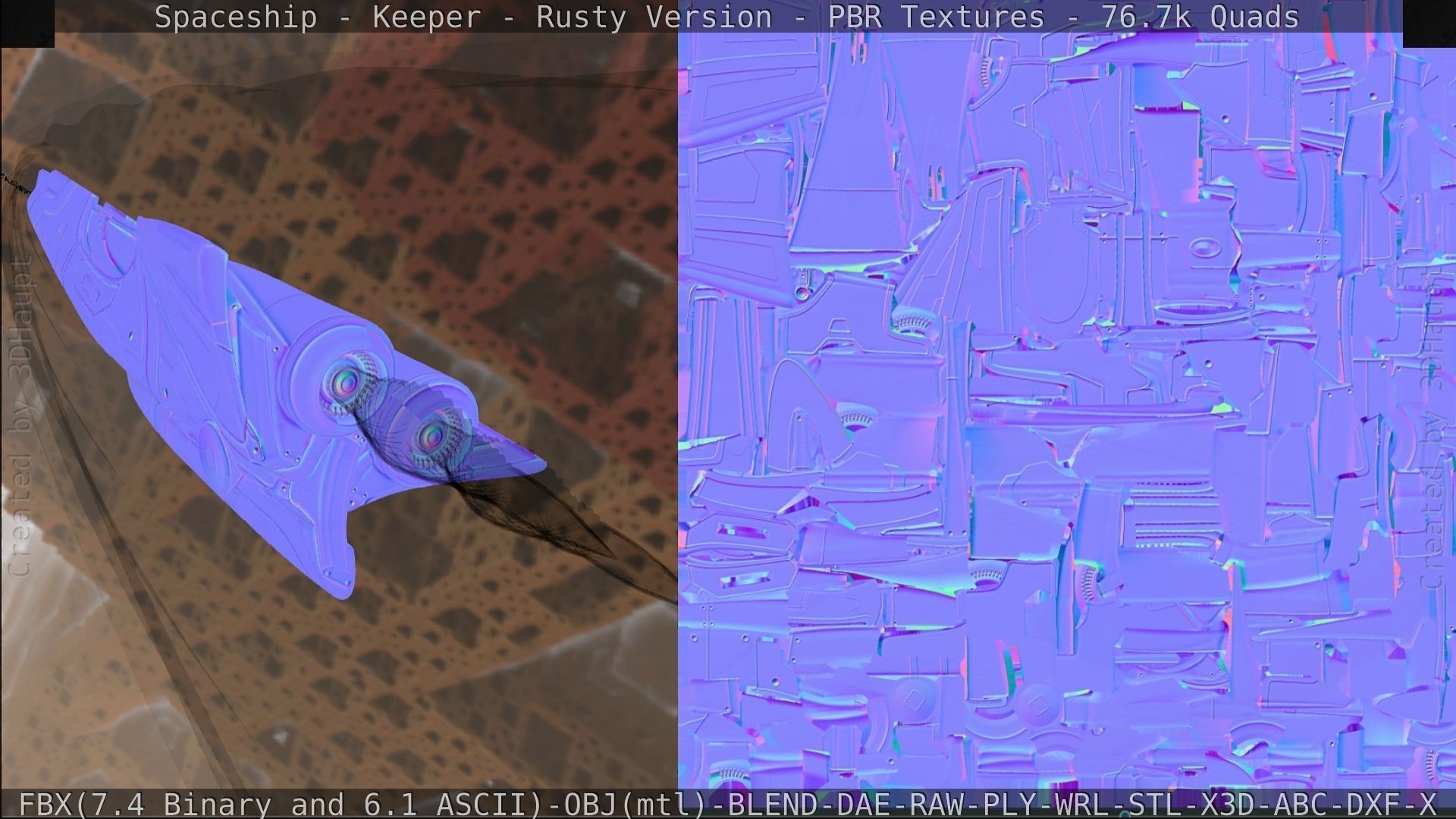 Spaceship - Keeper - Rusty Version 3D model_397