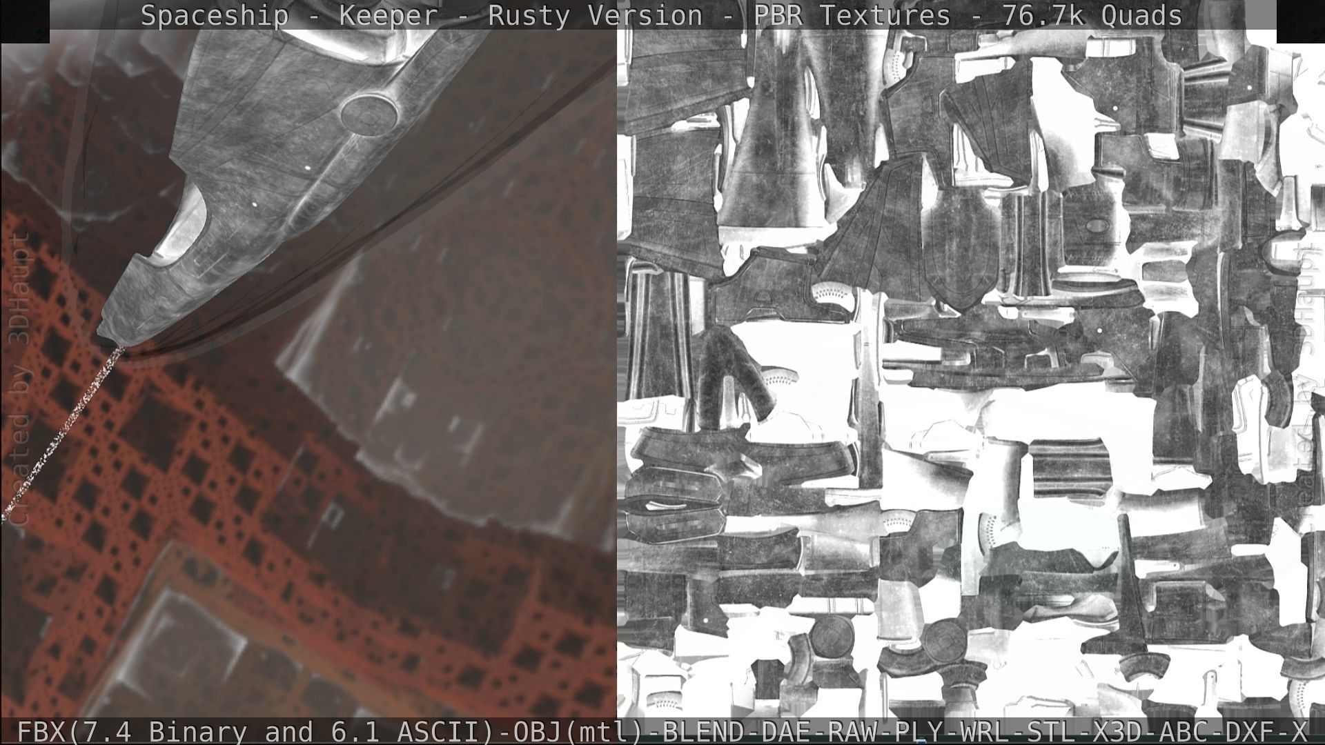 Spaceship - Keeper - Rusty Version 3D model_349