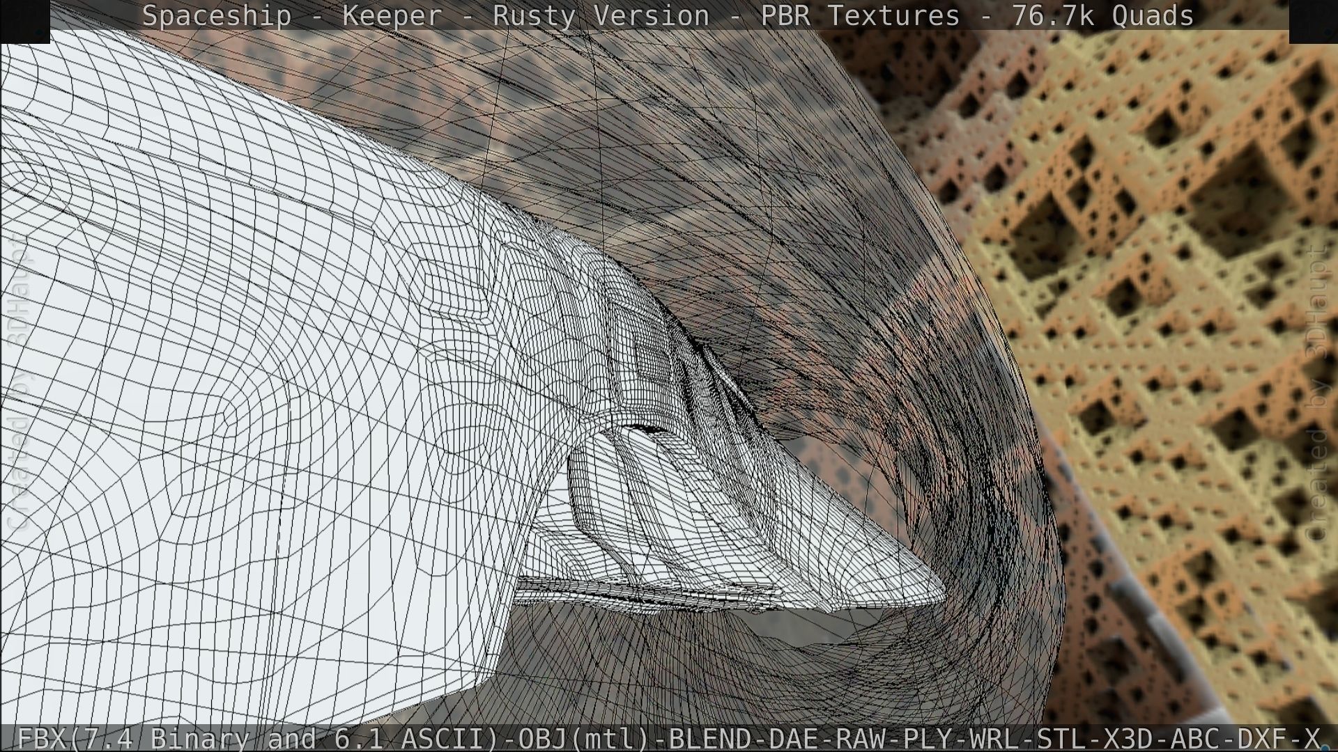 Spaceship - Keeper - Rusty Version 3D model_245