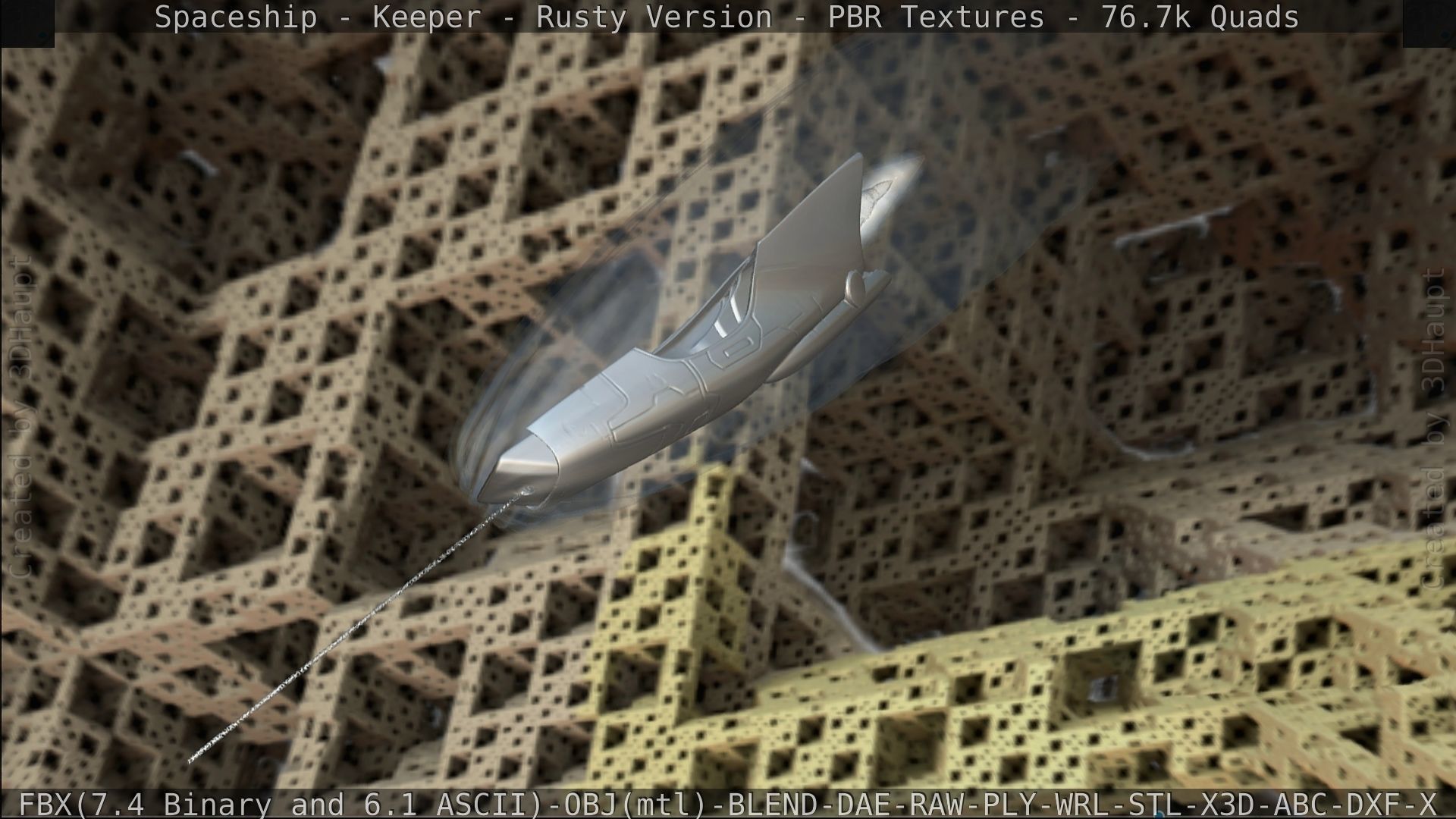 Spaceship - Keeper - Rusty Version 3D model_418