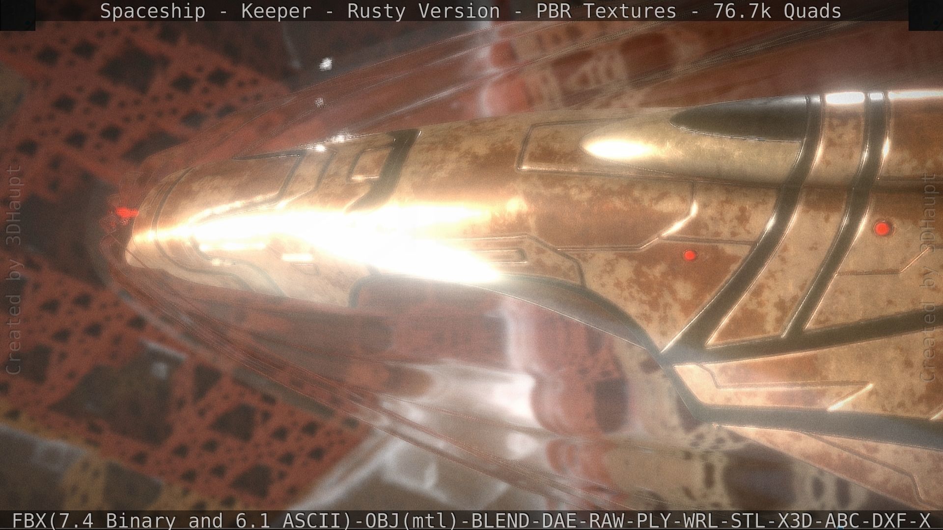 Spaceship - Keeper - Rusty Version 3D model_111