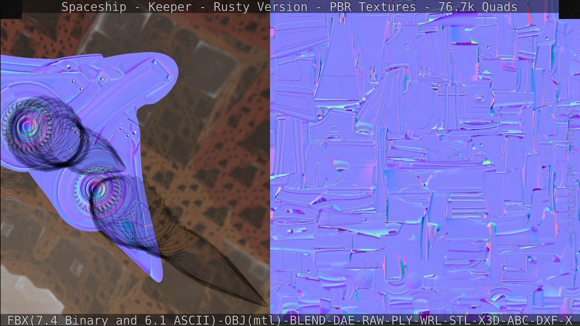 Spaceship - Keeper - Rusty Version 3D model_388