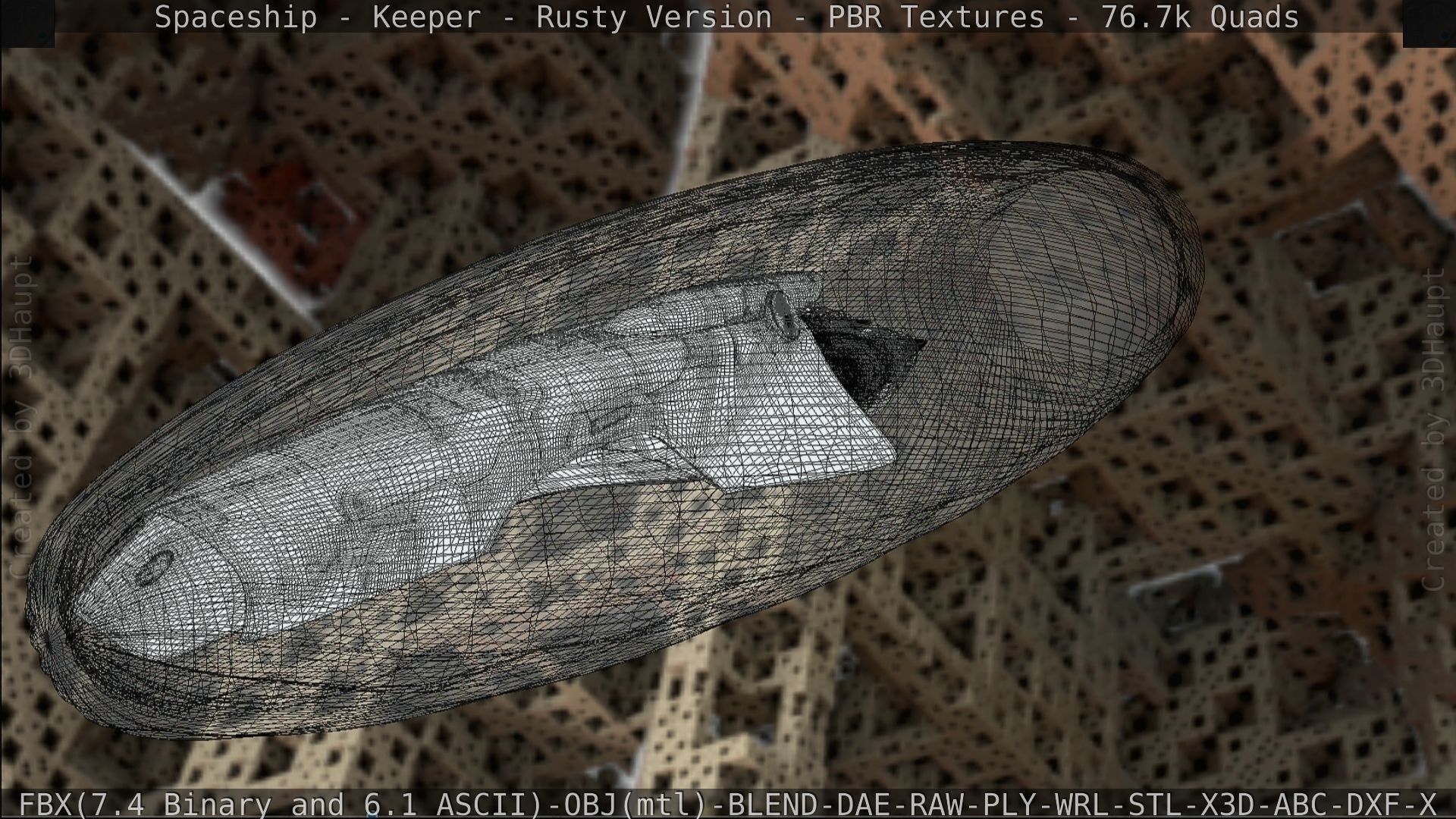 Spaceship - Keeper - Rusty Version 3D model_218