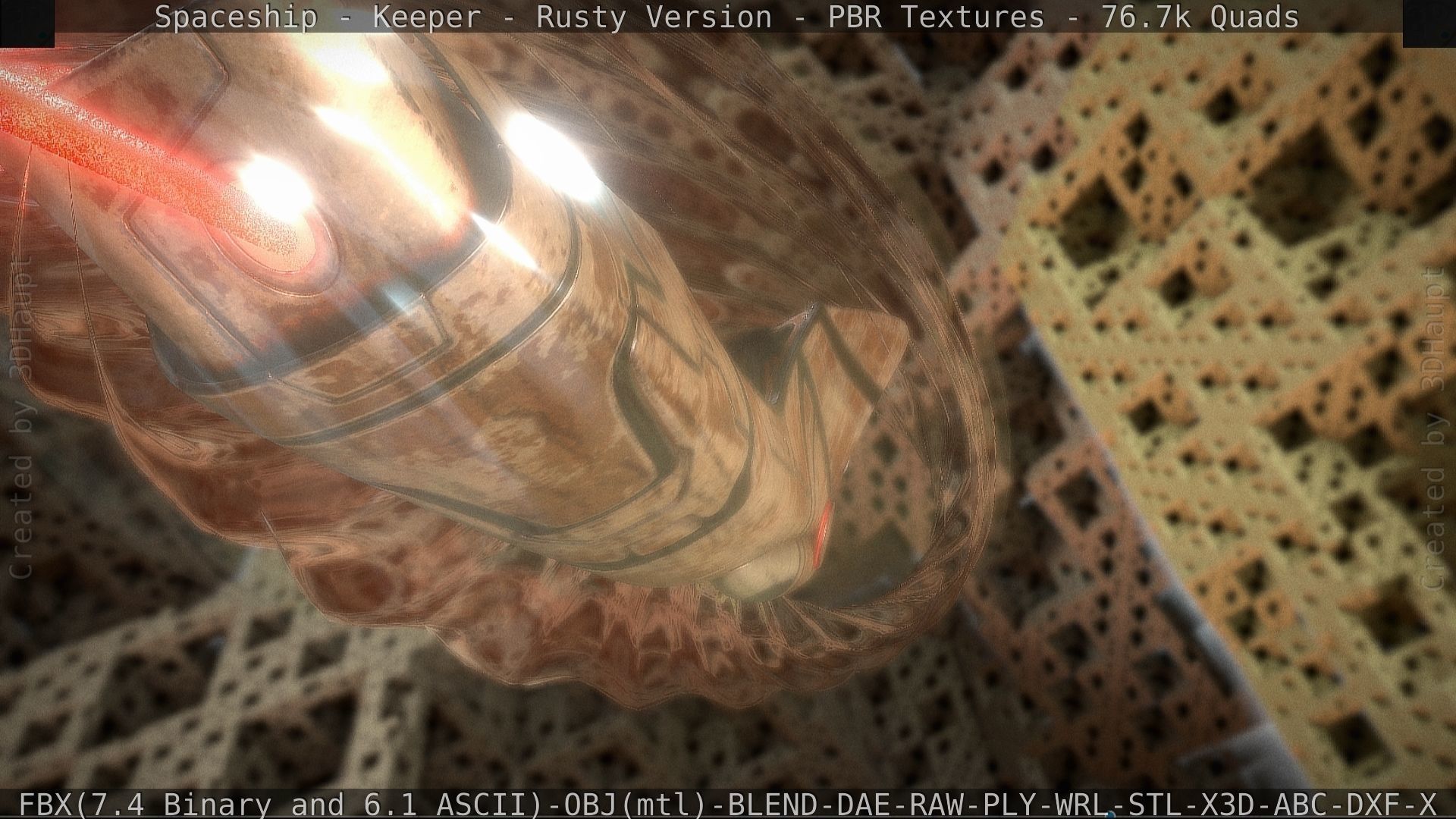 Spaceship - Keeper - Rusty Version 3D model_66