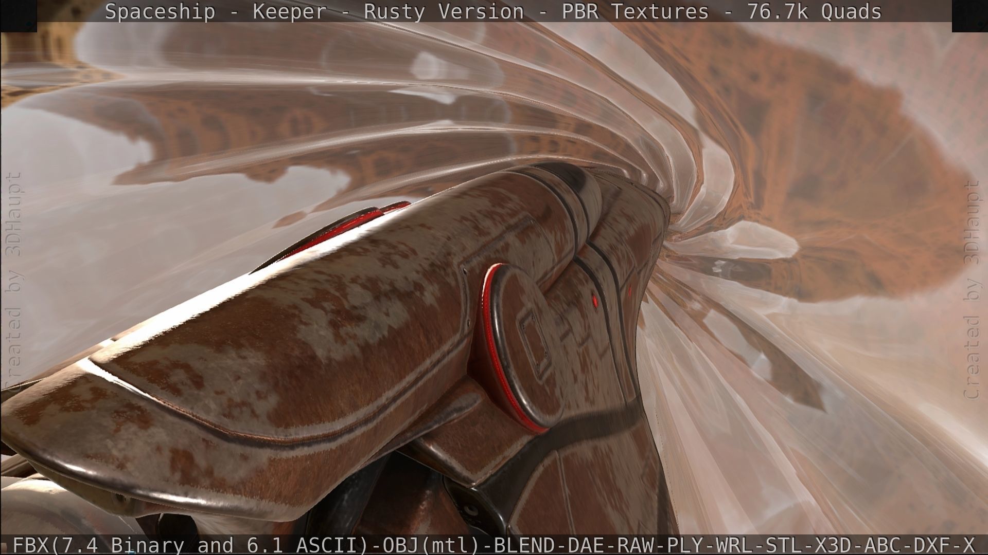 Spaceship - Keeper - Rusty Version 3D model_523